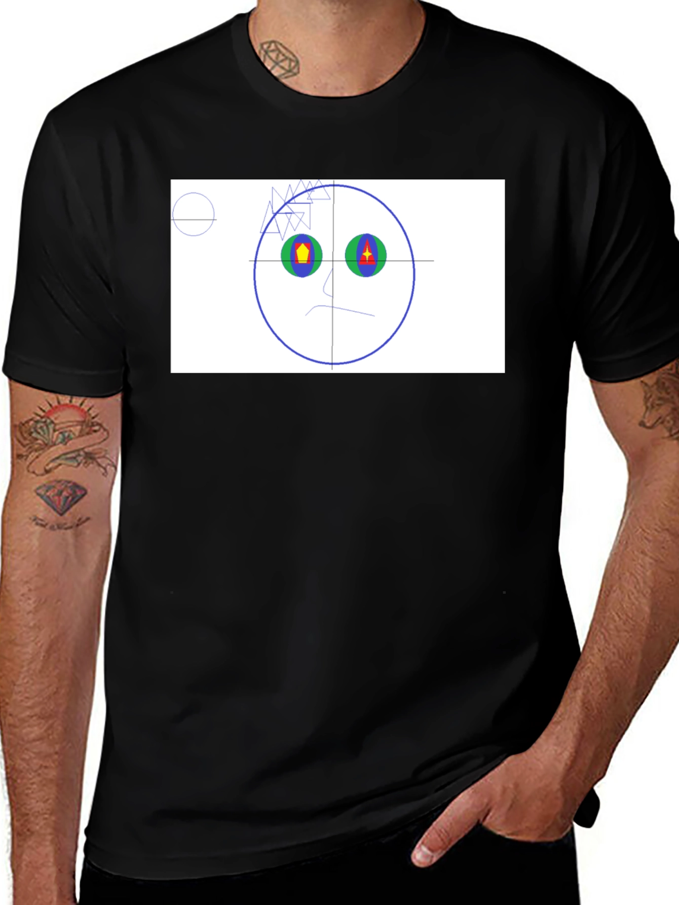 Variant 16 of Sad Face Math T-Shirt