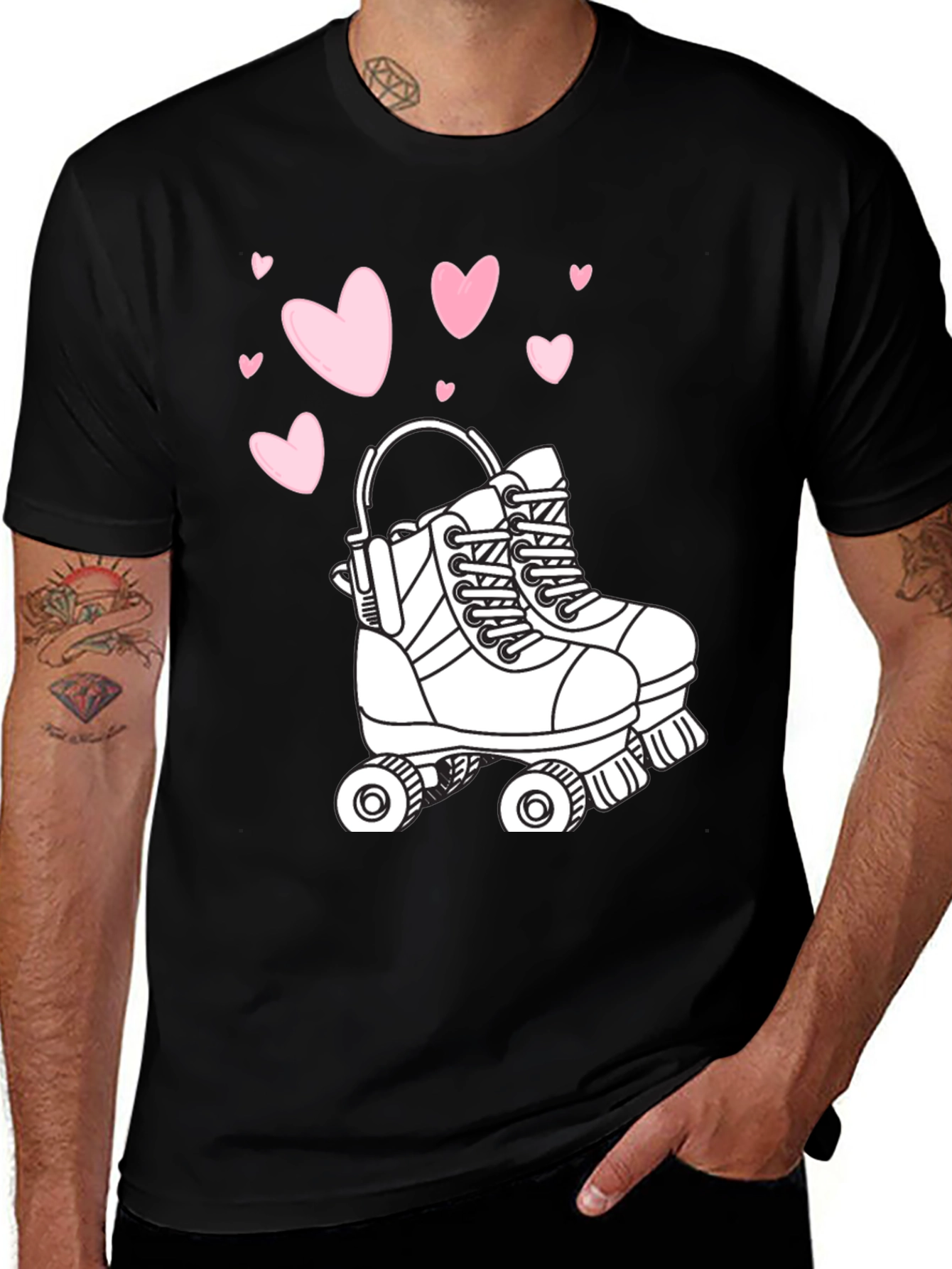 Variant 24 of Skate Lover Black T-Shirt