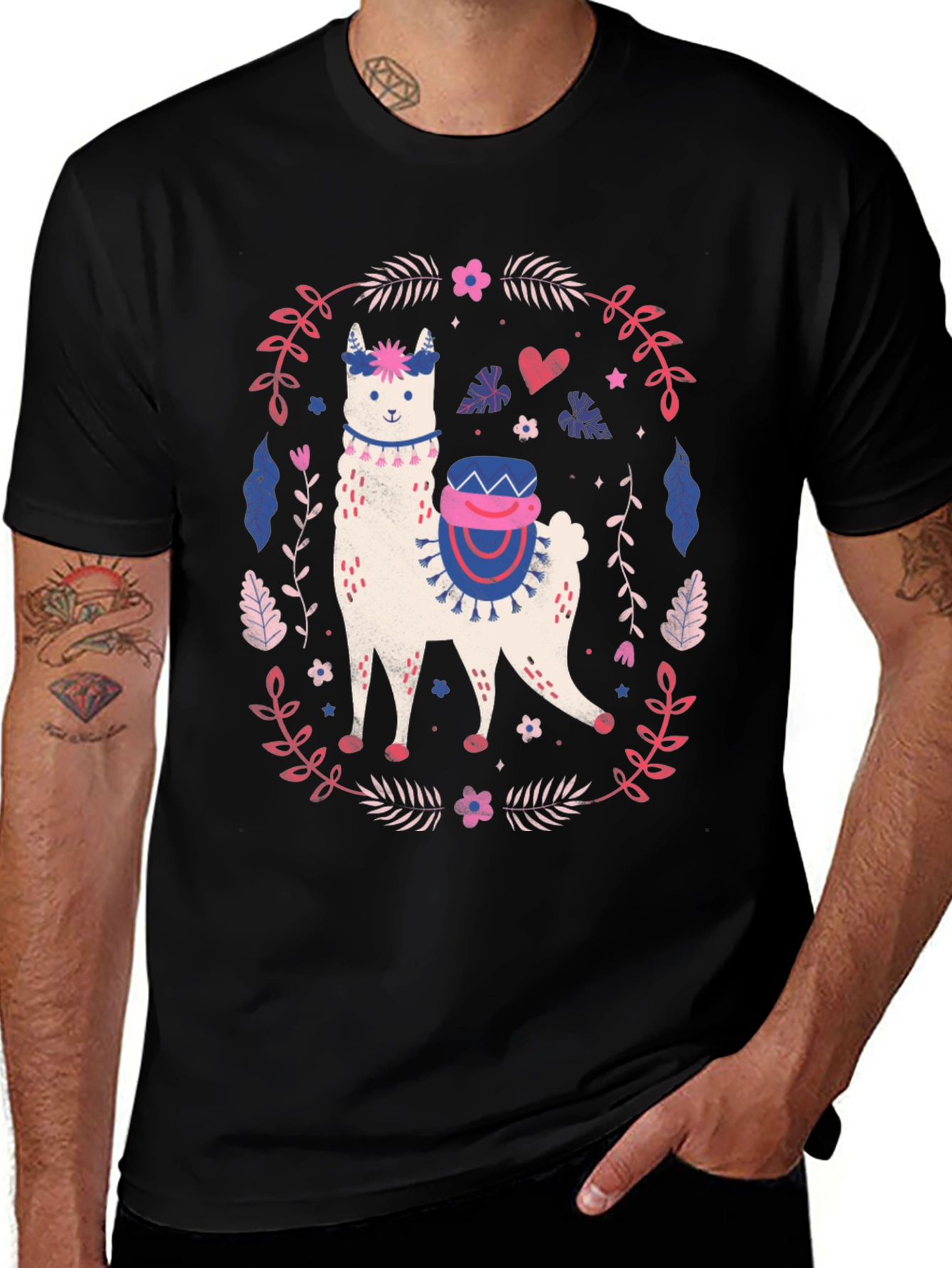 Variant 23 of Llama Graphic T-Shirt - Cute Animal Tee