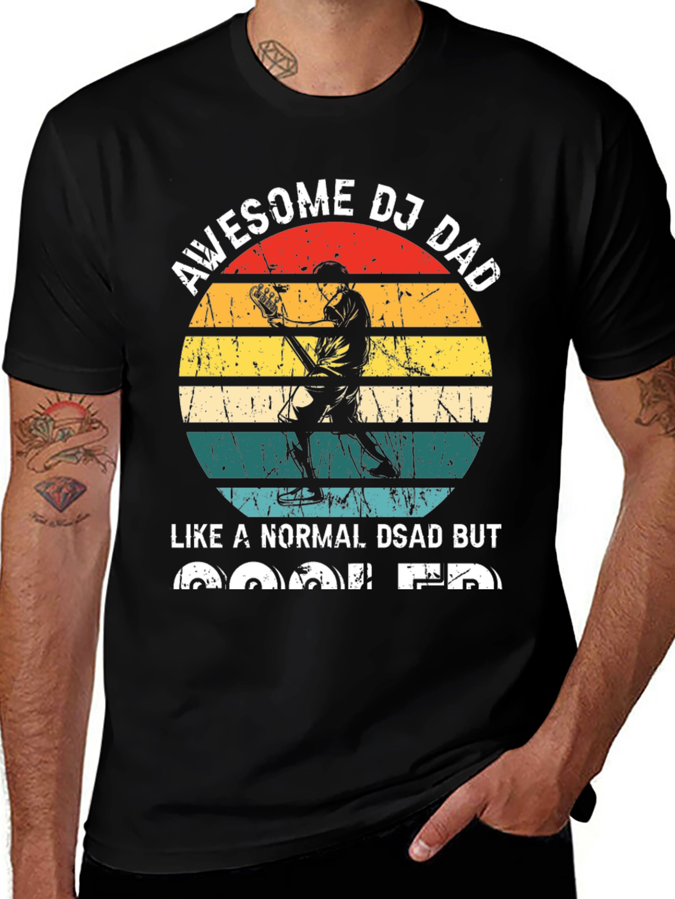 Awesome DJ Dad T-Shirt - Cool Dad Tee