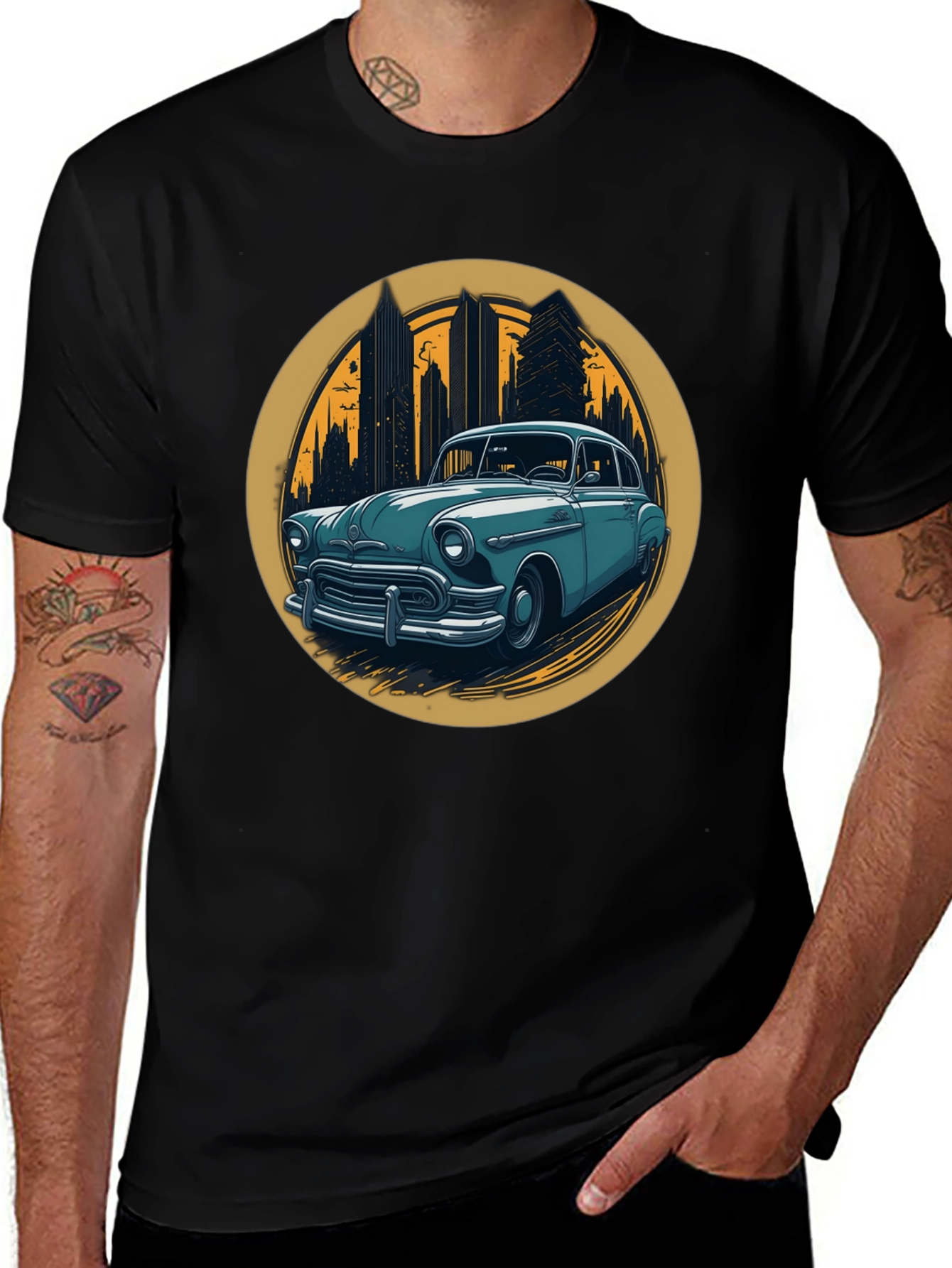 Variant 11 of Vintage Car Graphic Tee - Retro Style