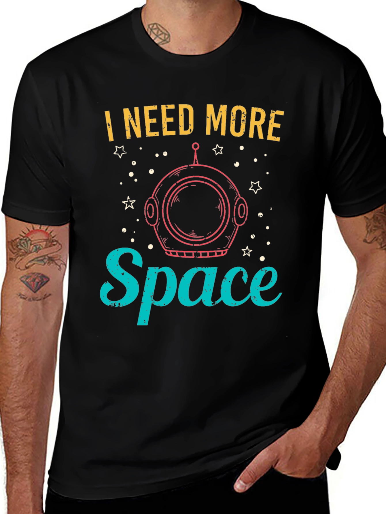 I Need More Space T-Shirt - Astronaut Helmet Design