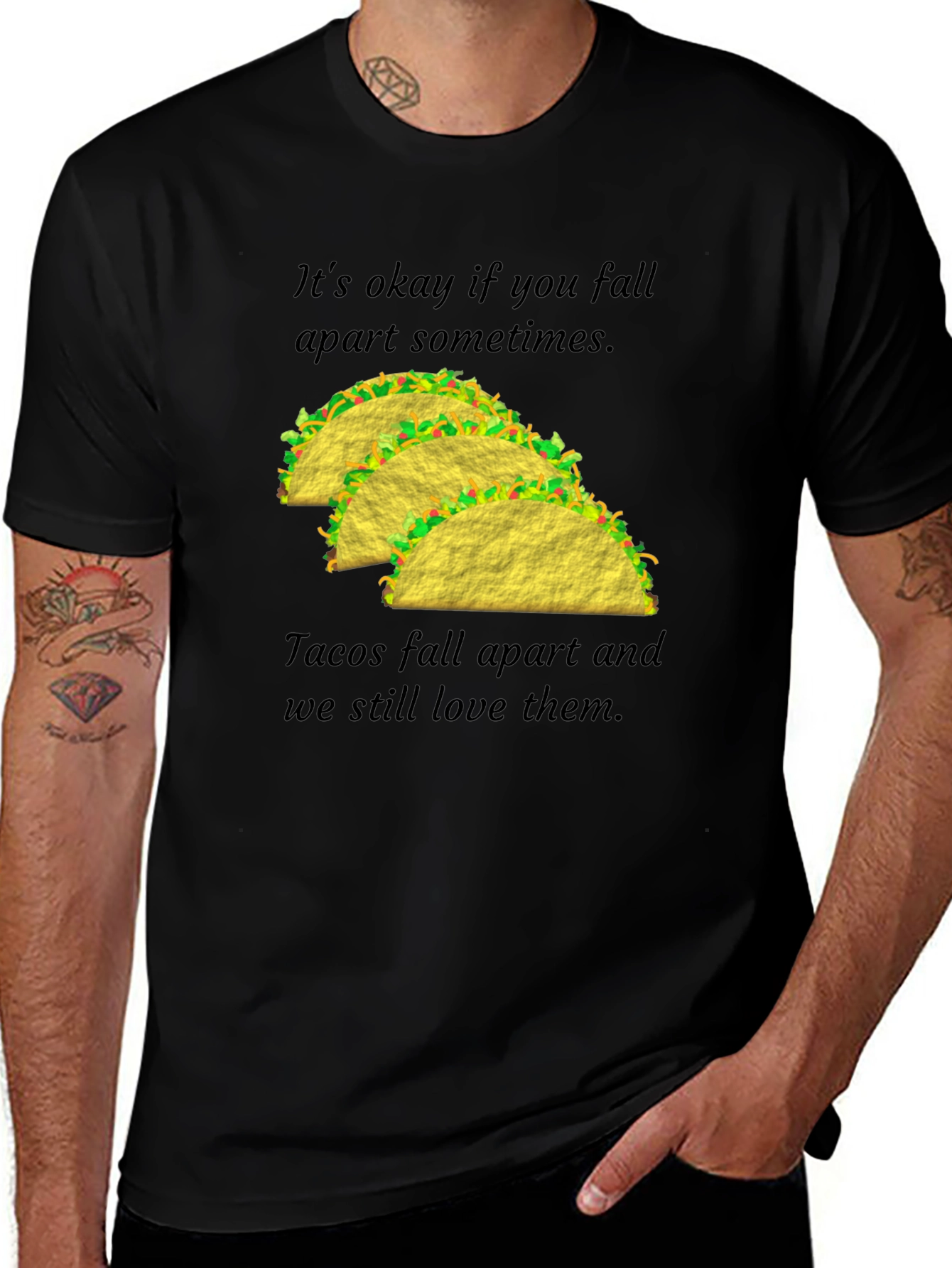 Variant 9 of Tacos Fall Apart T-Shirt - Funny Graphic Tee