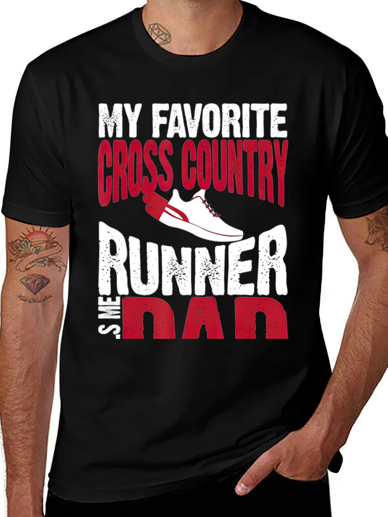 Variant 10 of My Favorite Cross Country Runner Calls Me Dad T-Shirt