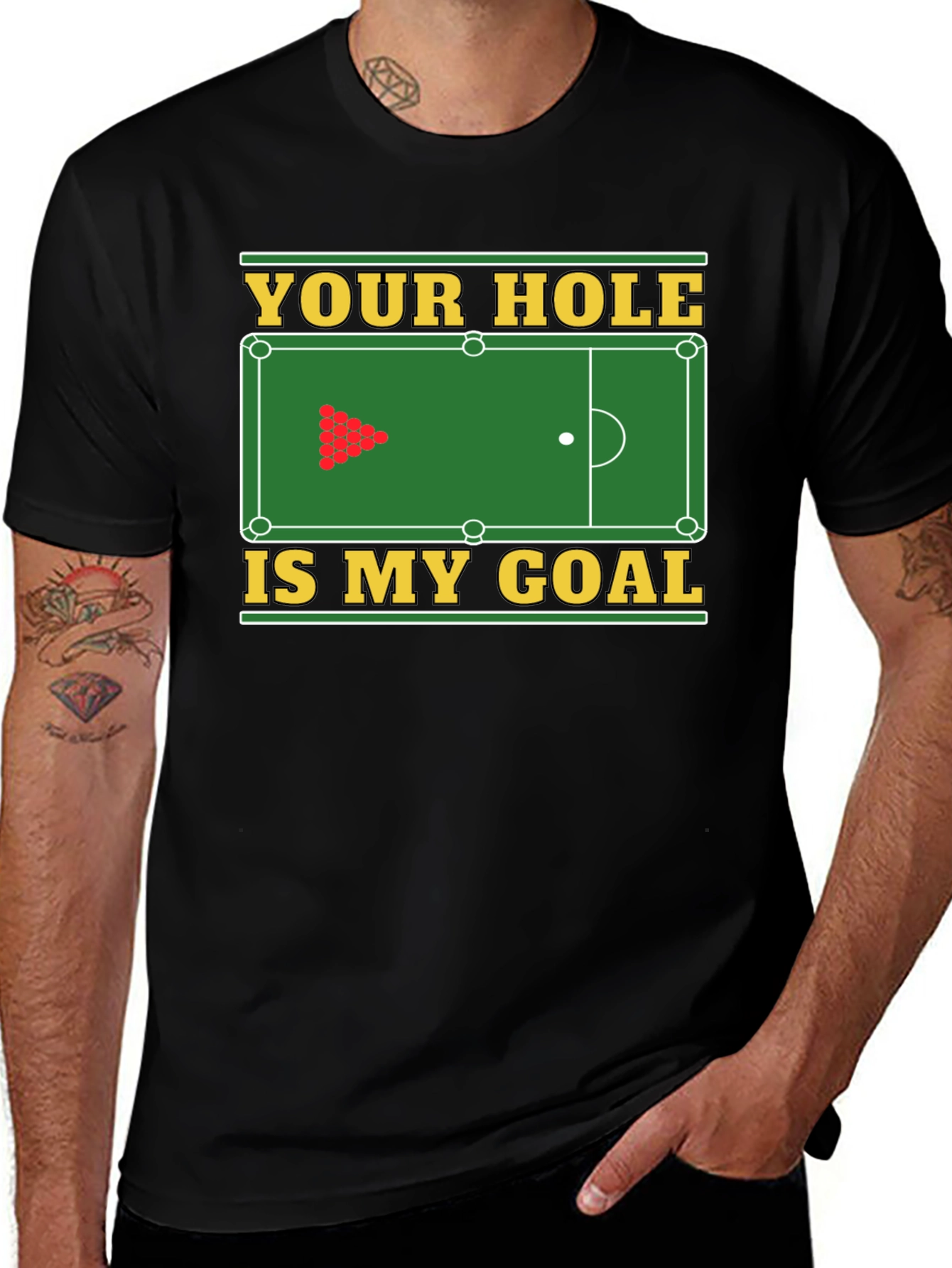 Variant 10 of Your Hole Is My Goal Billiard T-Shirt