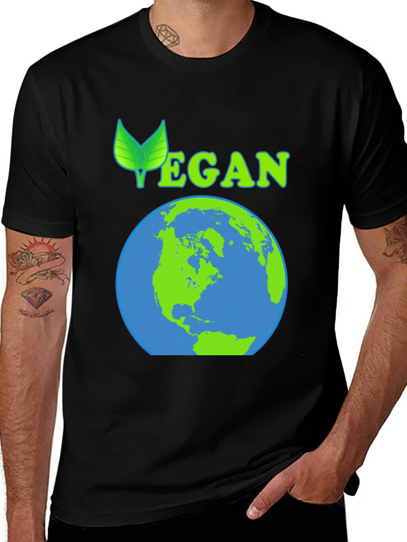 Variant 15 of Vegan Earth T-Shirt - Eco Friendly Apparel