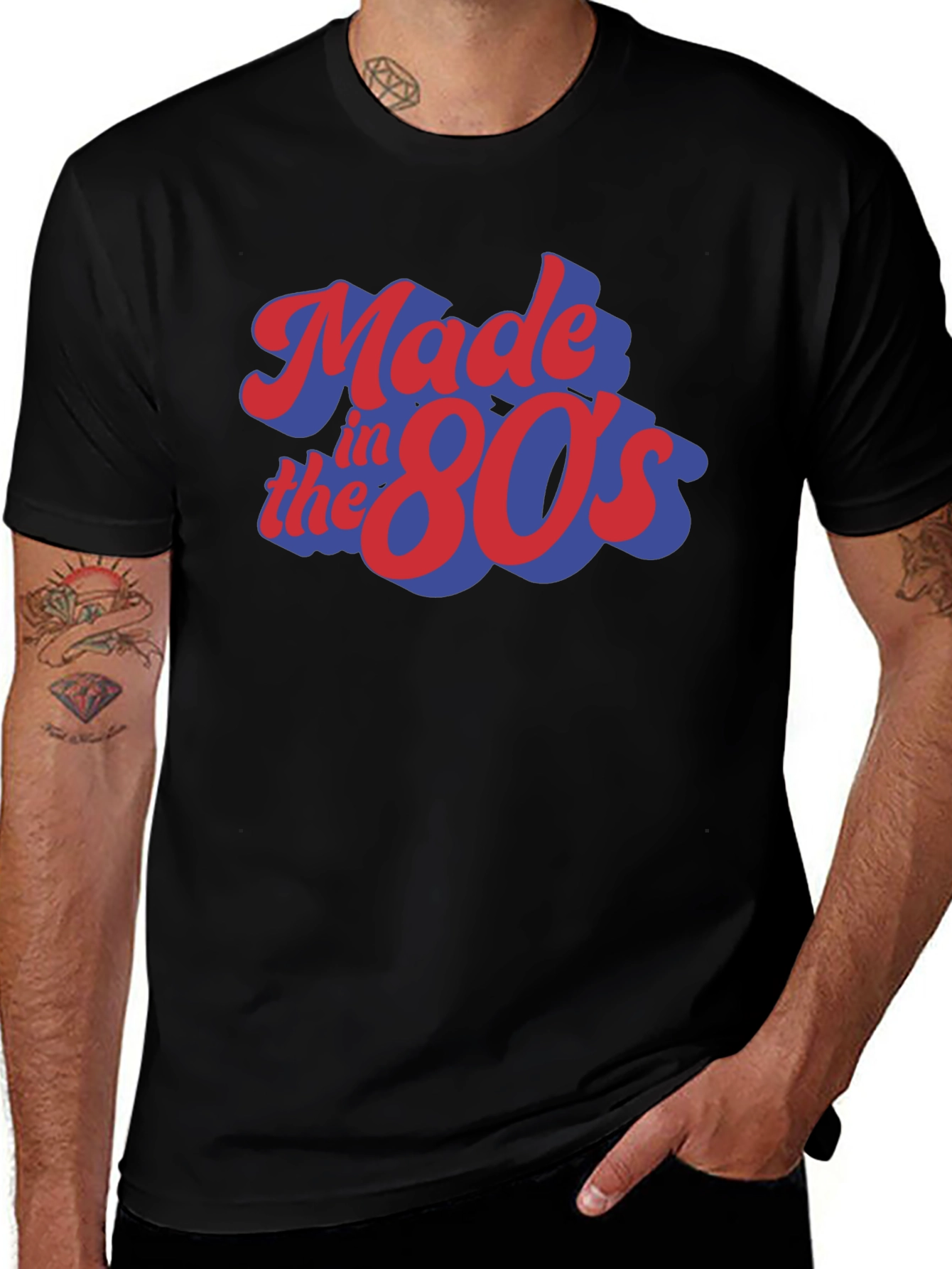 Black Made in the 80s Retro T-Shirt main image