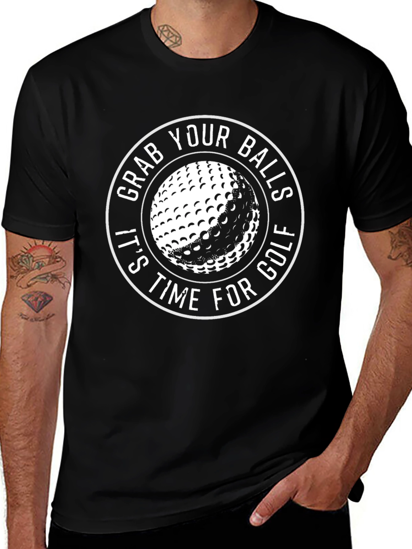 Variant 2 of Grab Your Balls Golf T-Shirt - Funny Golfer Tee