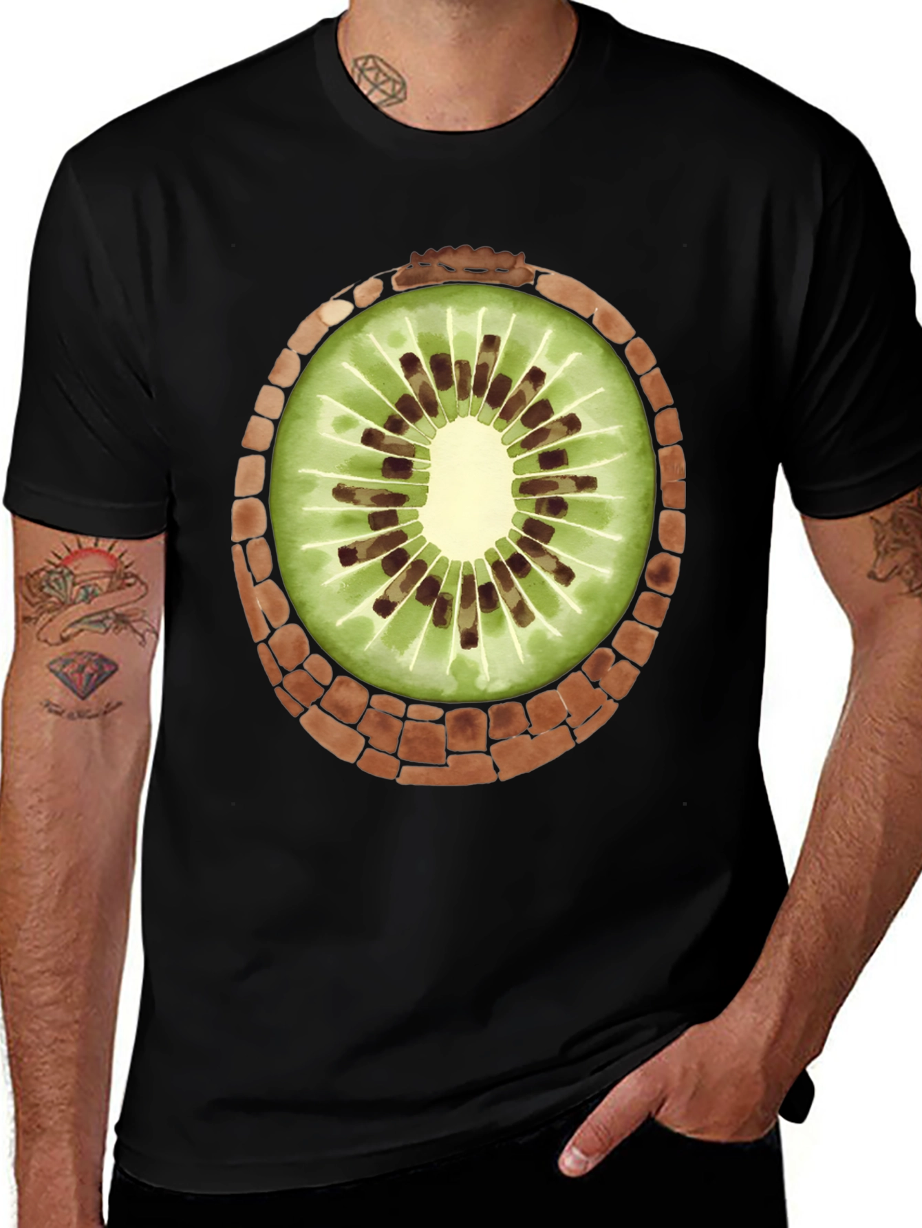 Variant 8 of Kiwi Slice Graphic Tee - Fresh & Fun Design