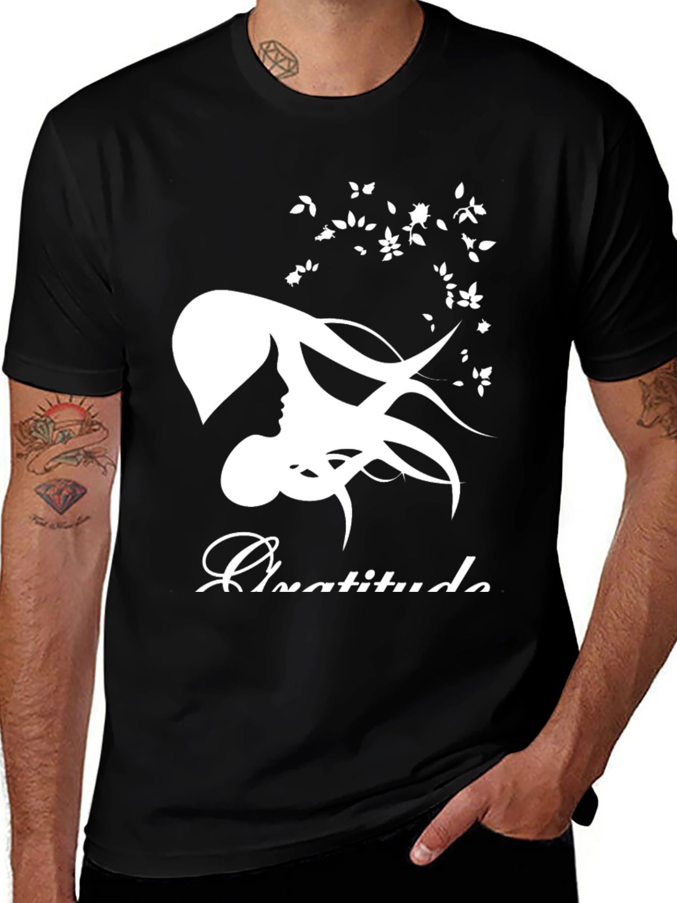 Variant 16 of Gratitude Woman Graphic T-Shirt