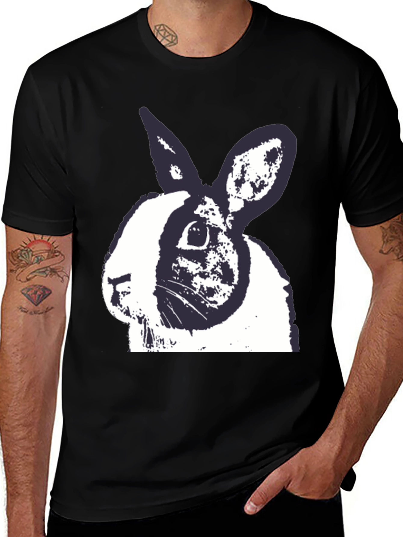 Variant 22 of Rabbit Graphic Tee - Unique Print