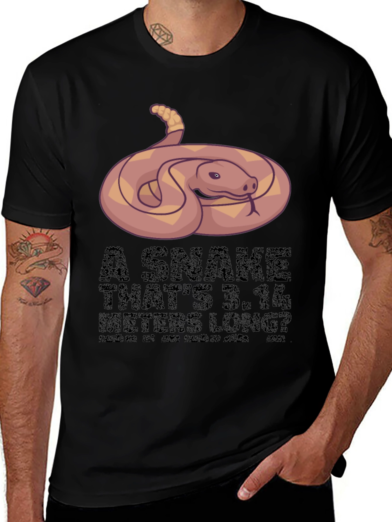 Variant 26 of Snake 3.14 Meters Long Graphic Tee