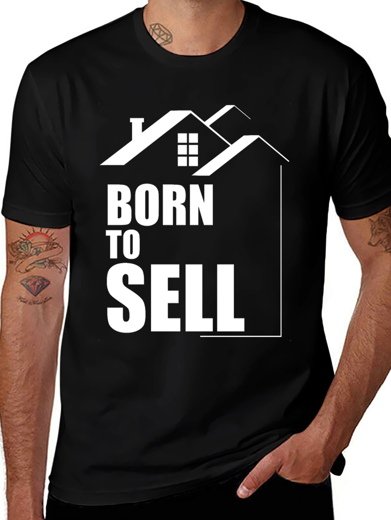 Variant 24 of Born to Sell Real Estate T-Shirt - Realtor Gift