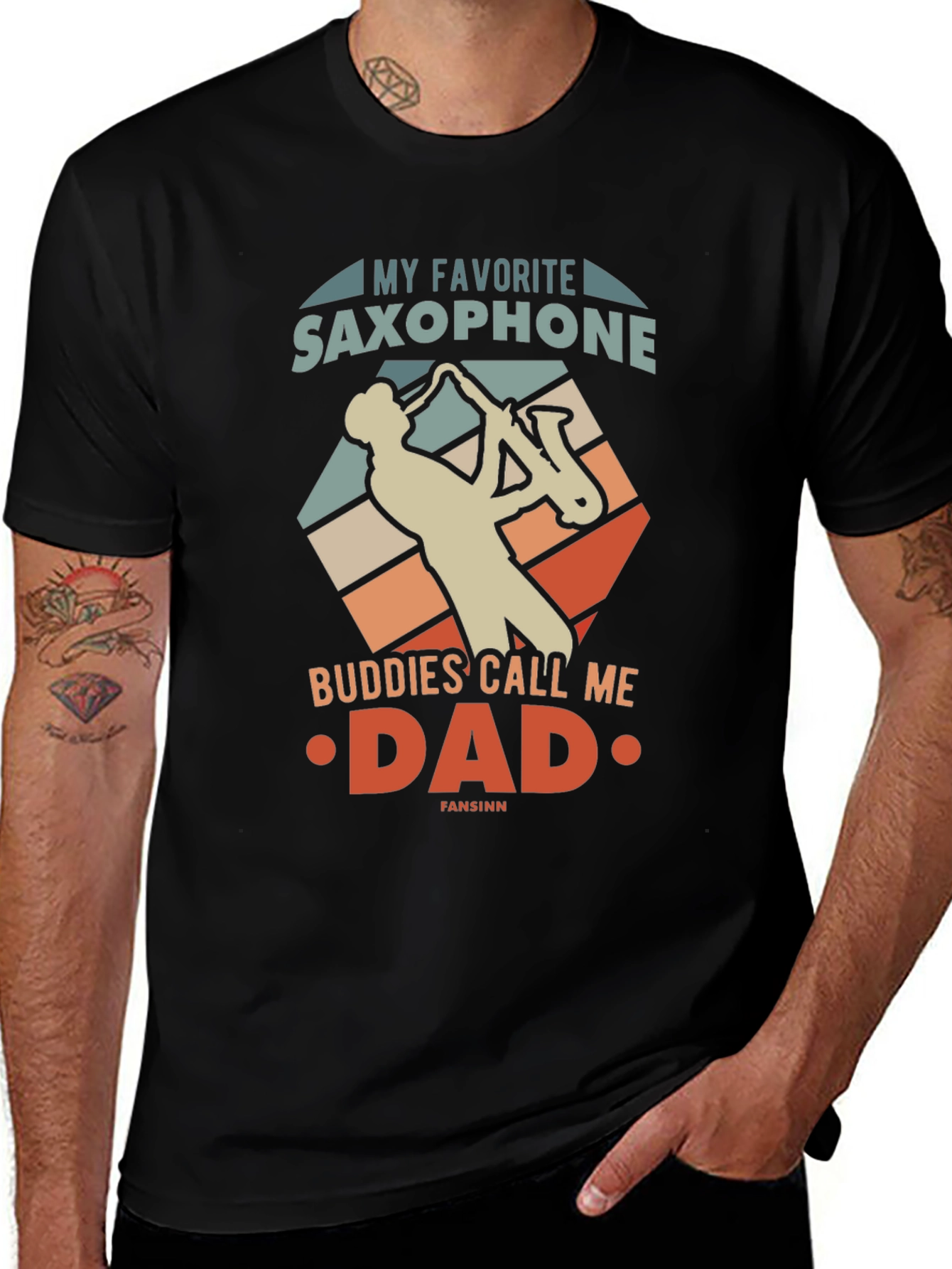 Variant 28 of Saxophone Dad Graphic Tee
