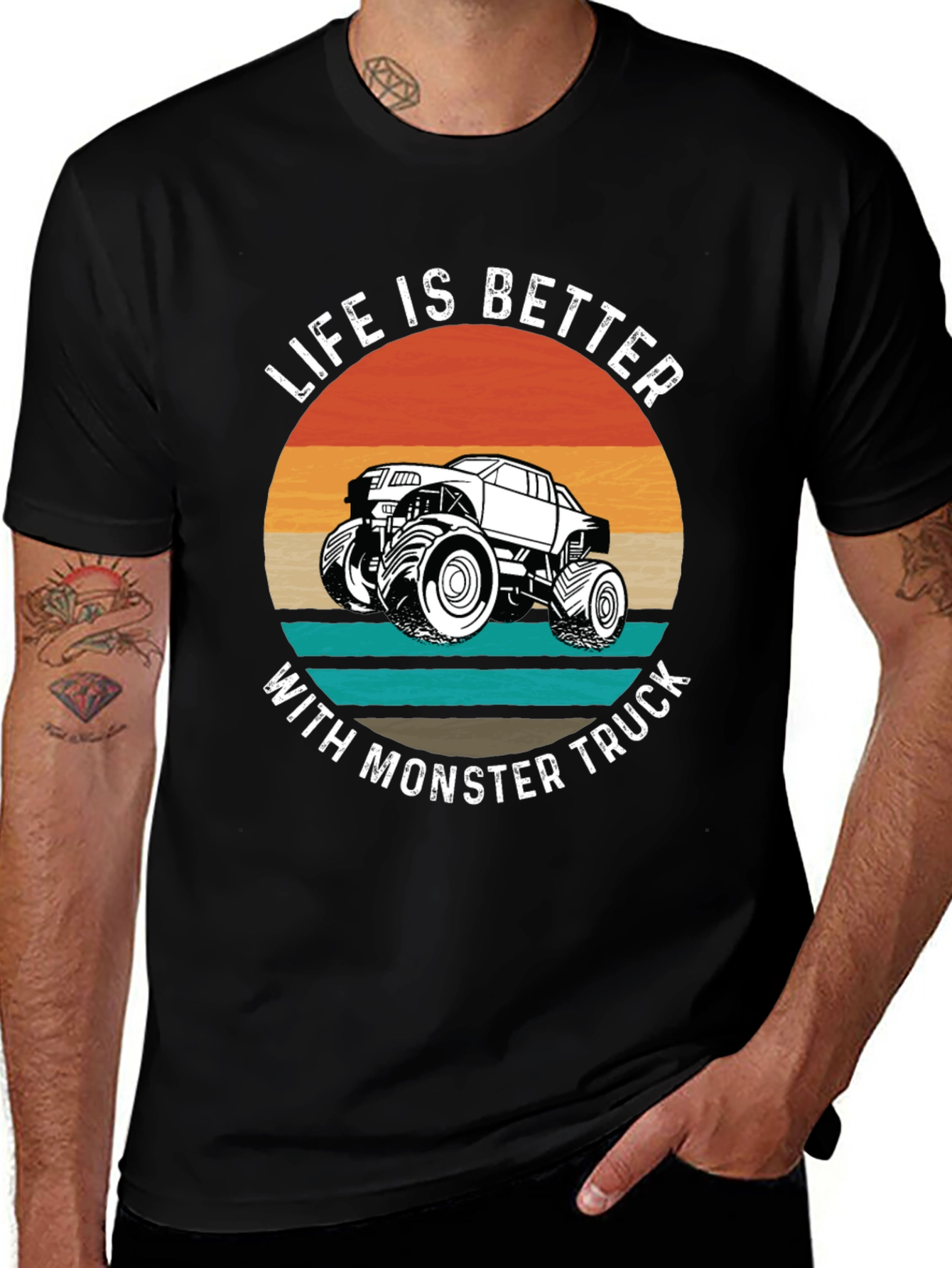 Variant 30 of Life is Better Monster Truck Graphic Tee