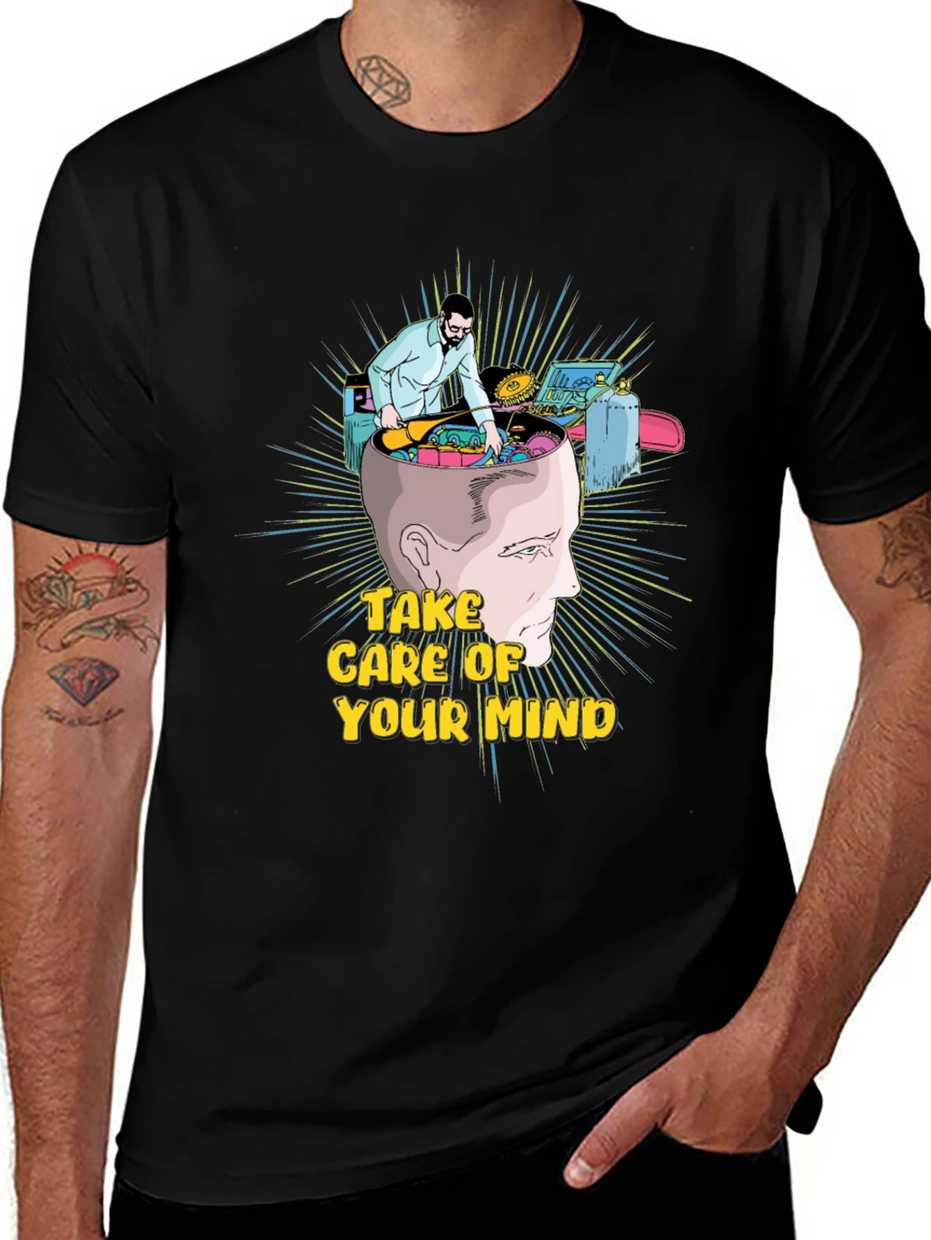 Variant 27 of Take Care Of Your Mind Graphic T-Shirt