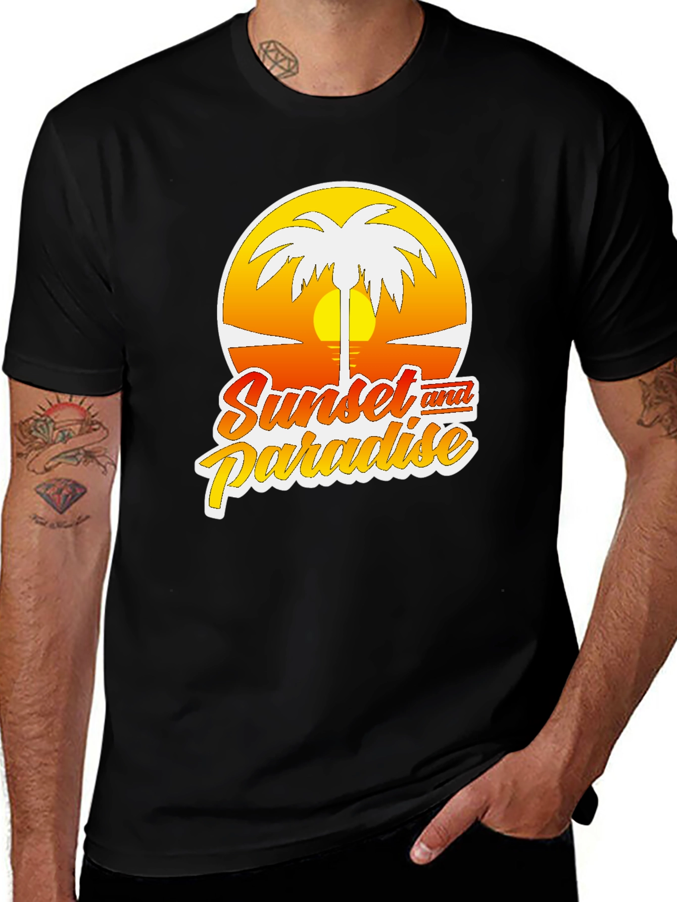 Variant 29 of Sunset Paradise Graphic T-Shirt