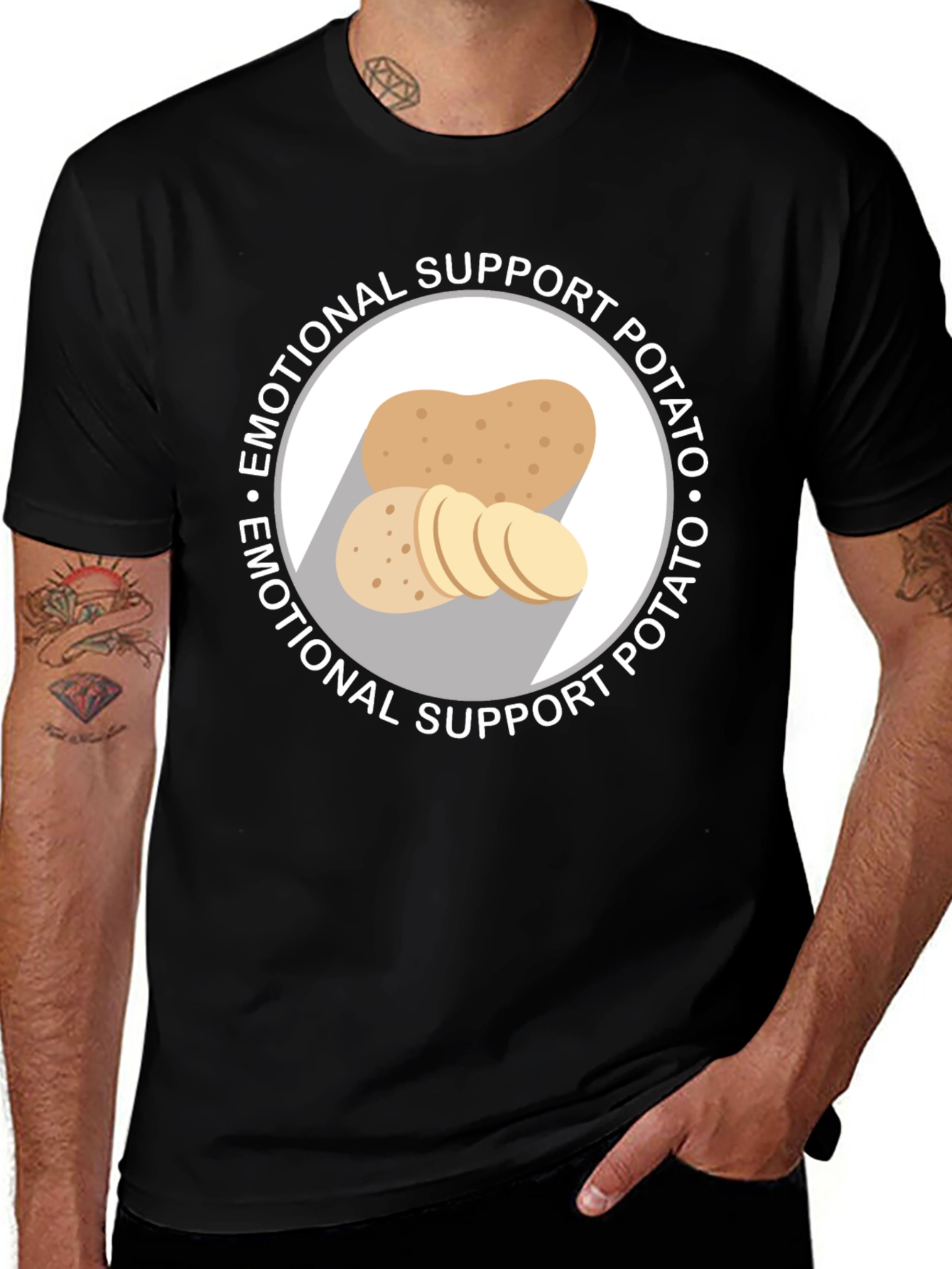 Variant 28 of Emotional Support Potato Graphic T-Shirt