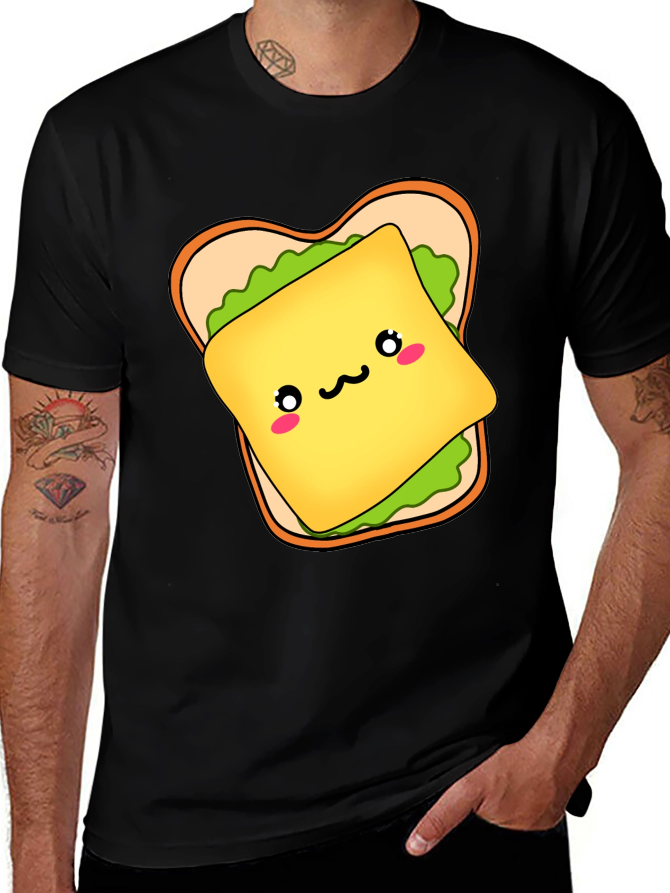 Variant 28 of Kawaii Sandwich Graphic T-Shirt - Unisex Casual Tee