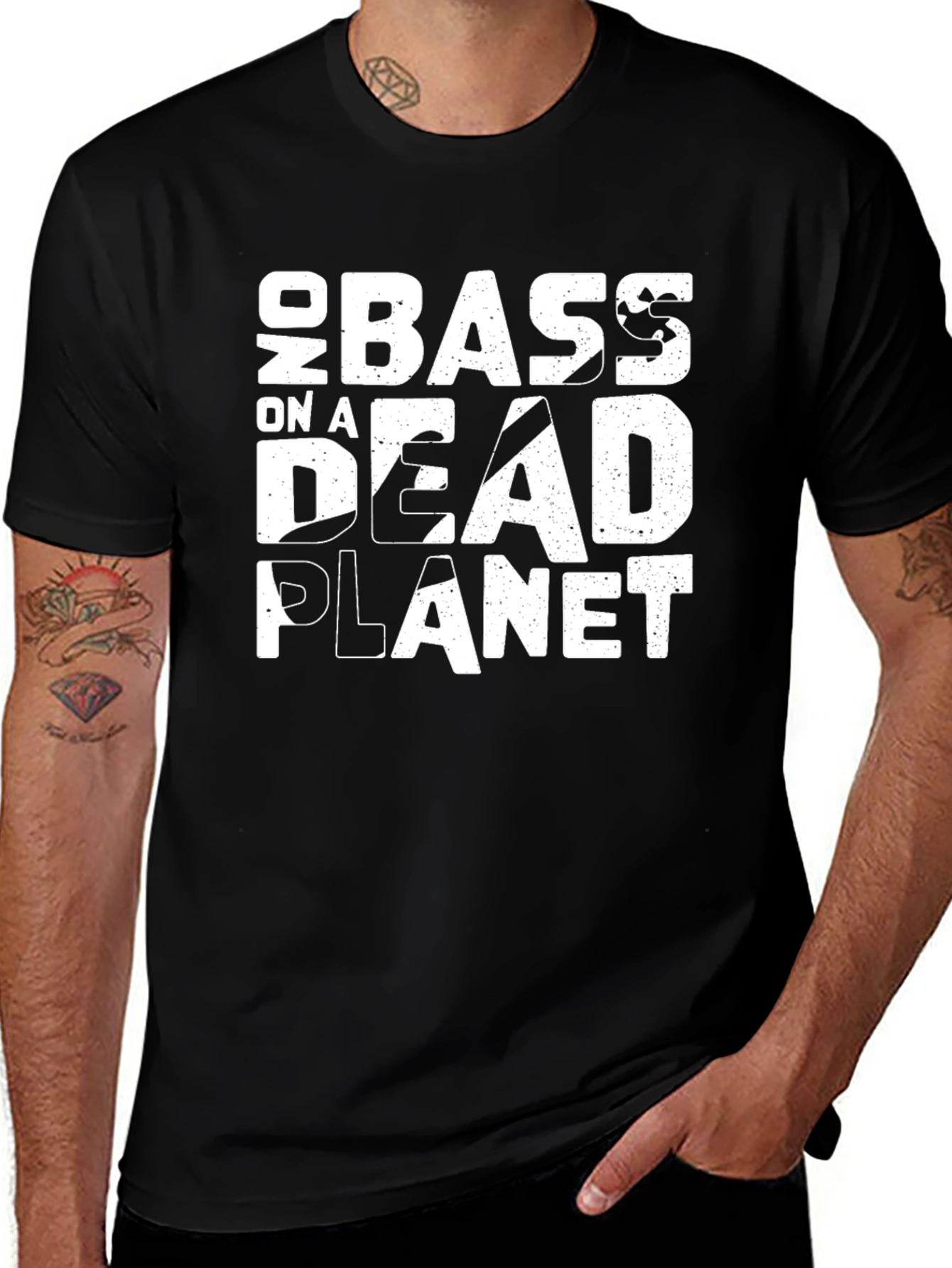 Variant 11 of On Bass On a Dead Planet Graphic T-Shirt