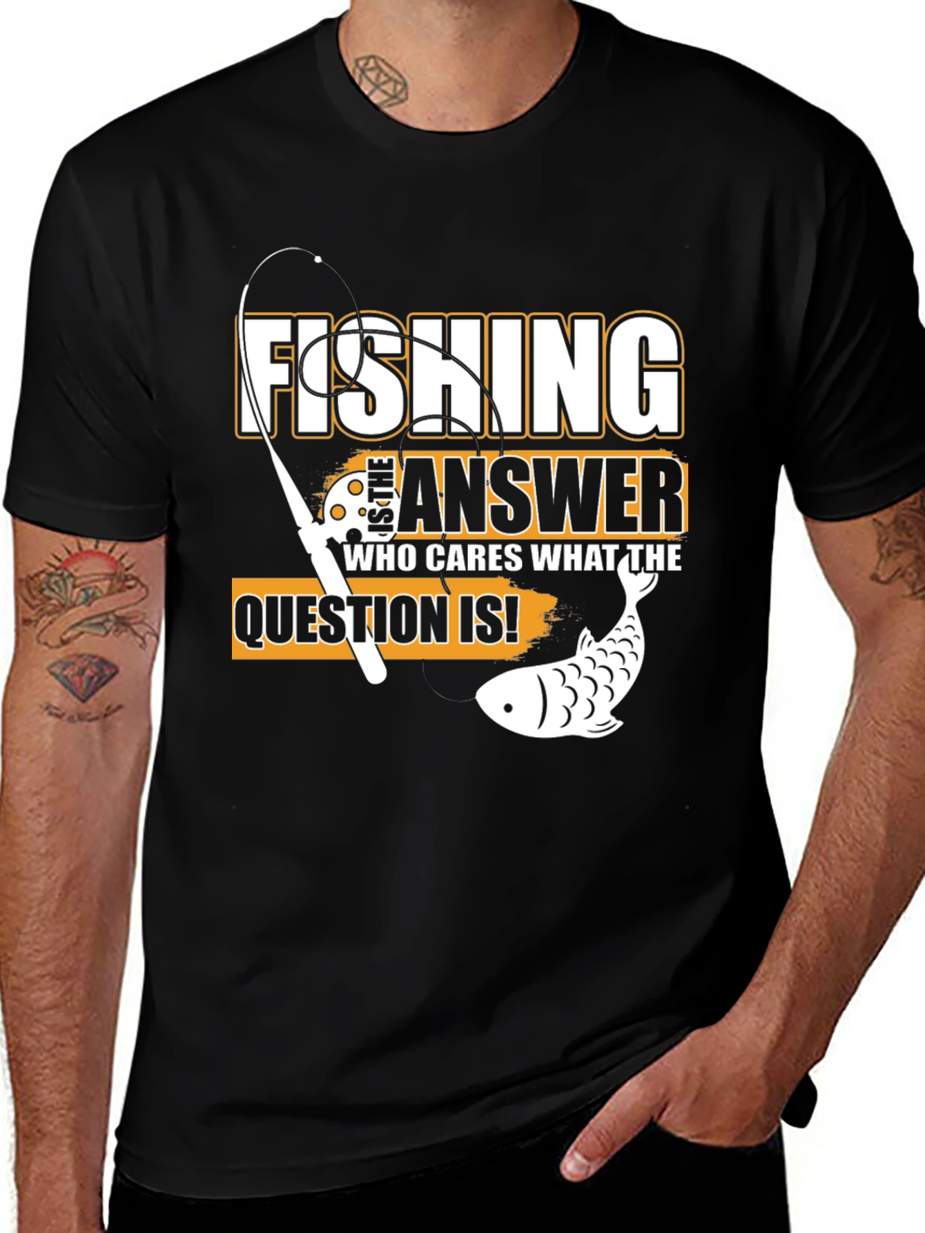 Variant 3 of Fishing is the Answer T-Shirt