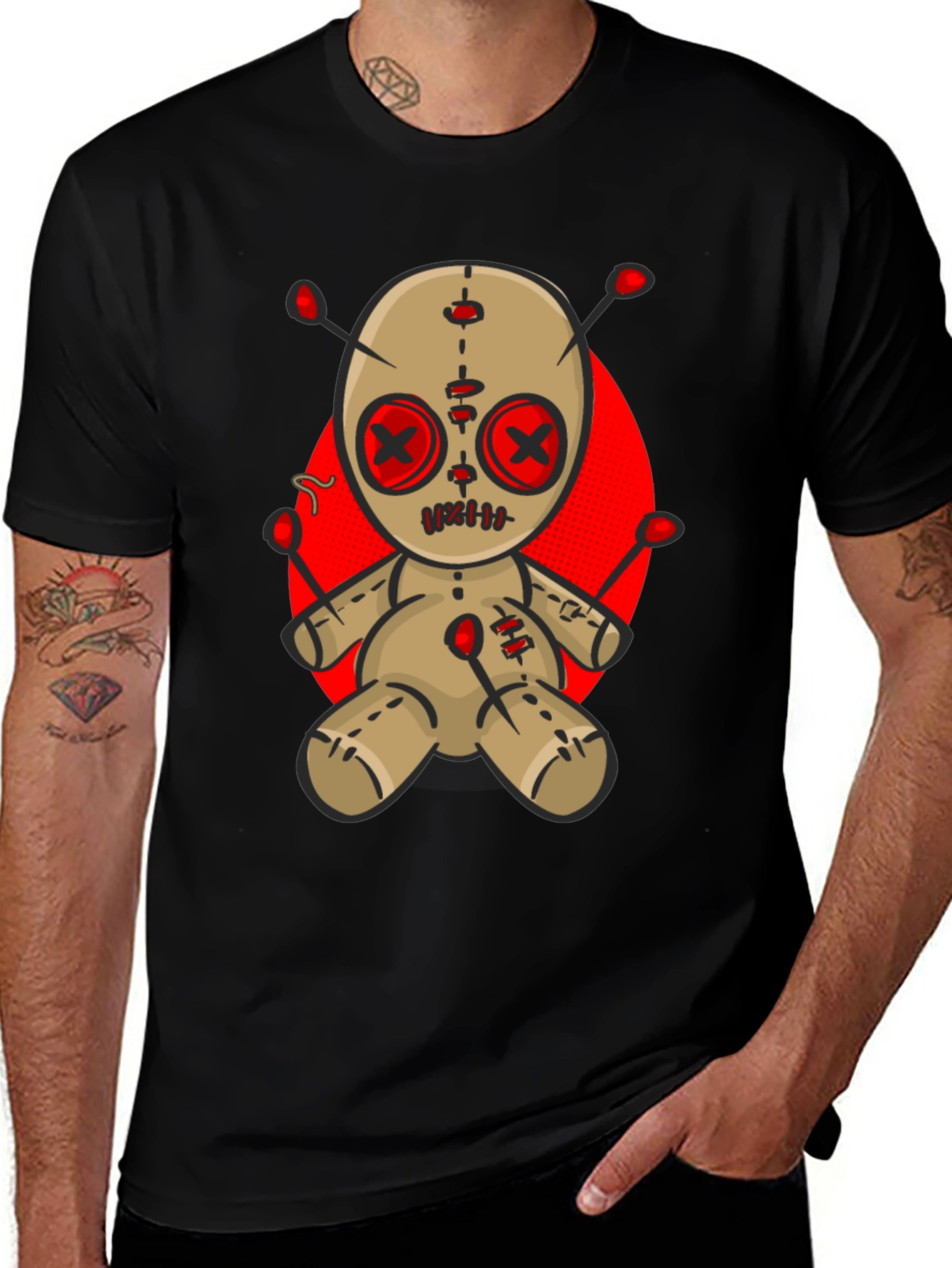 Variant 25 of Voodoo Doll Graphic Tee - Unique & Stylish