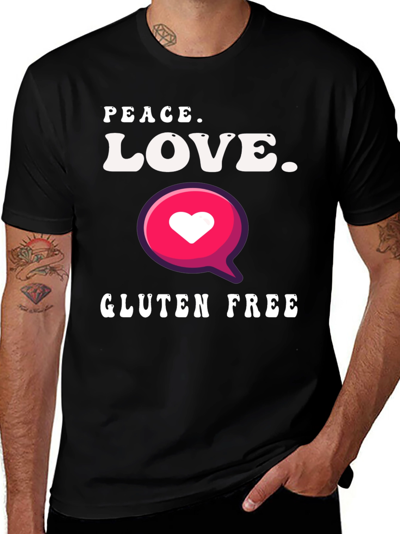 Variant 9 of Peace Love Gluten Free T-Shirt