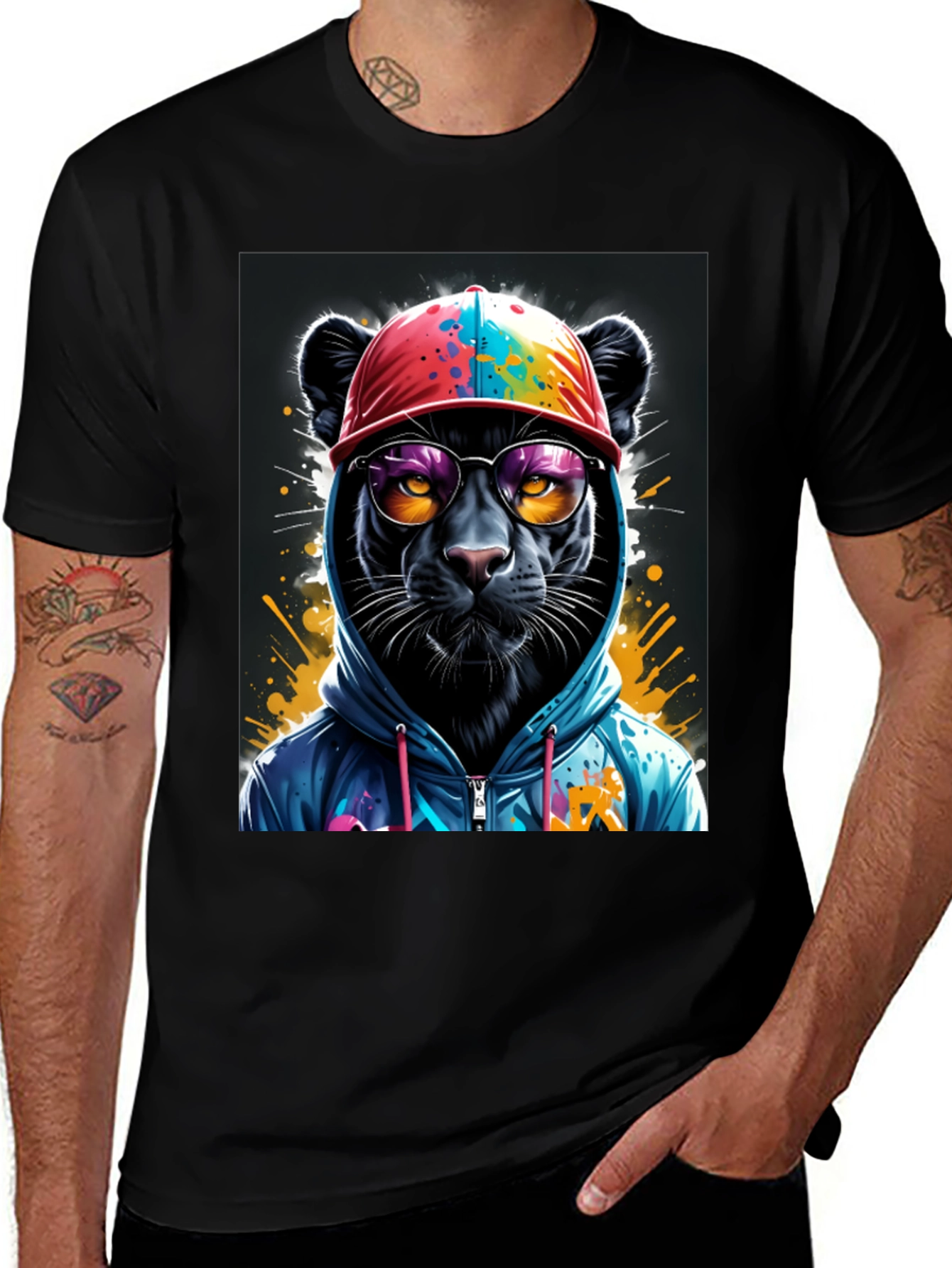 Variant 21 of Cool Panther T-Shirt - Stylish Graphic Tee