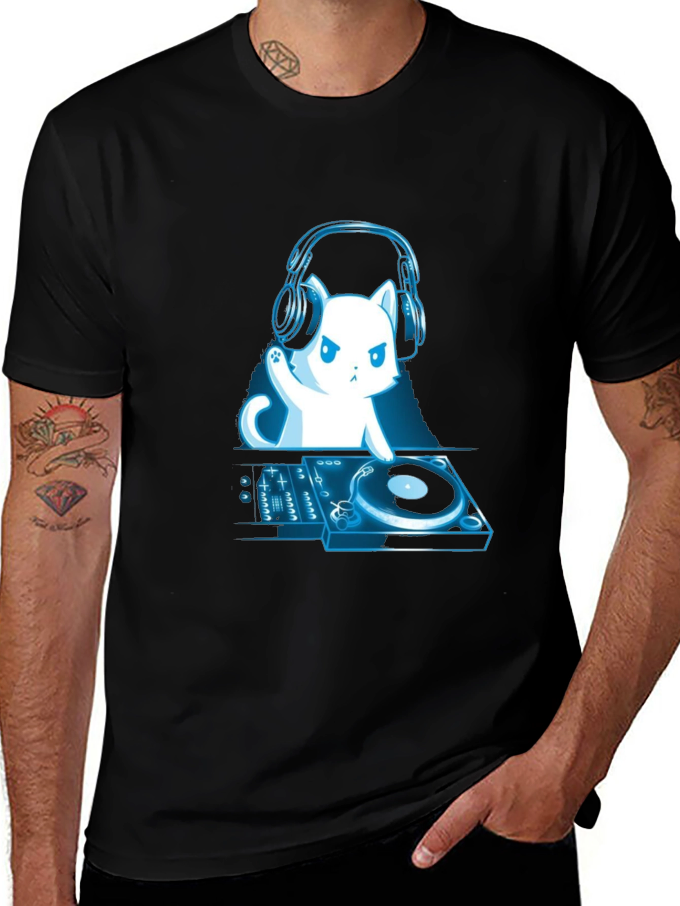 DJ Cat T-Shirt - Music Lover Tee