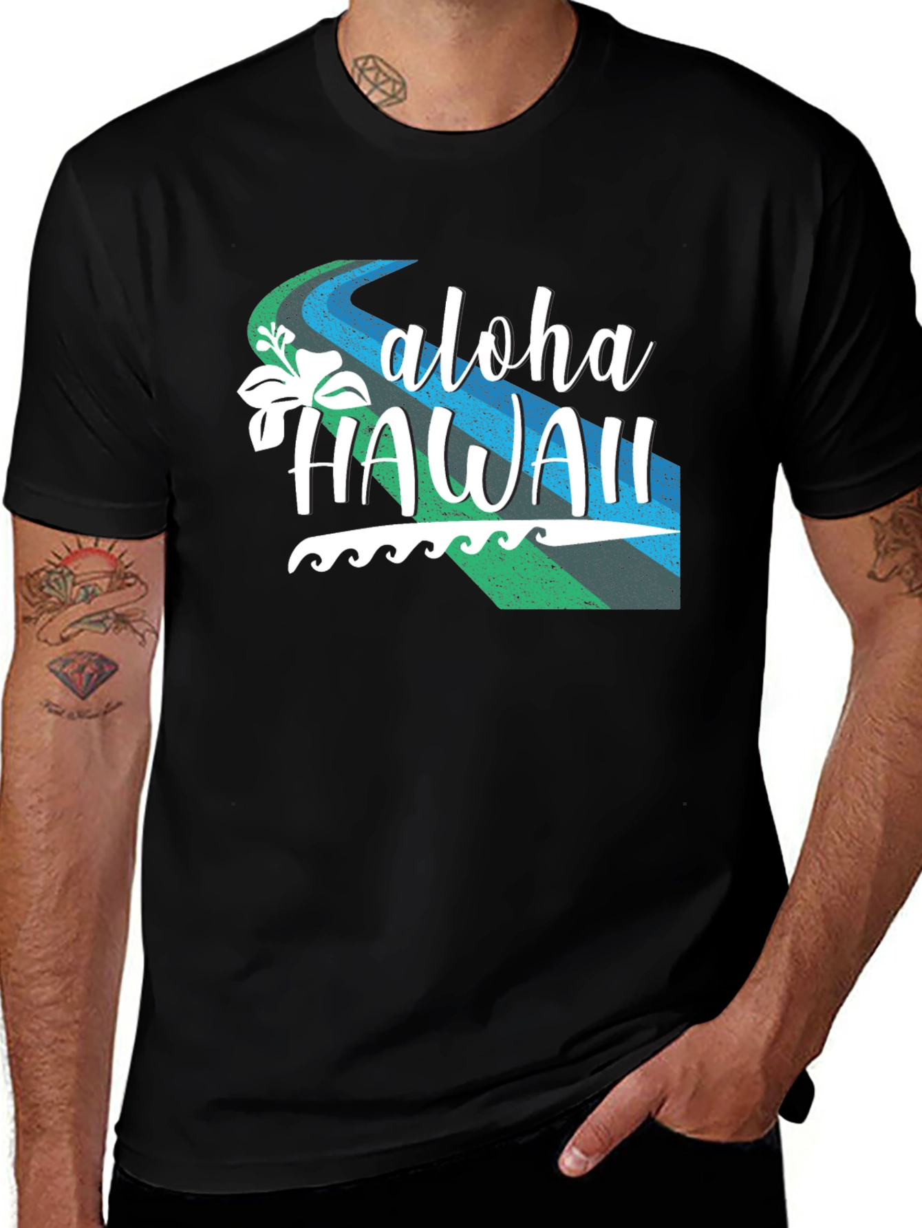 Aloha Hawaii Graphic Tee - Island Vibes