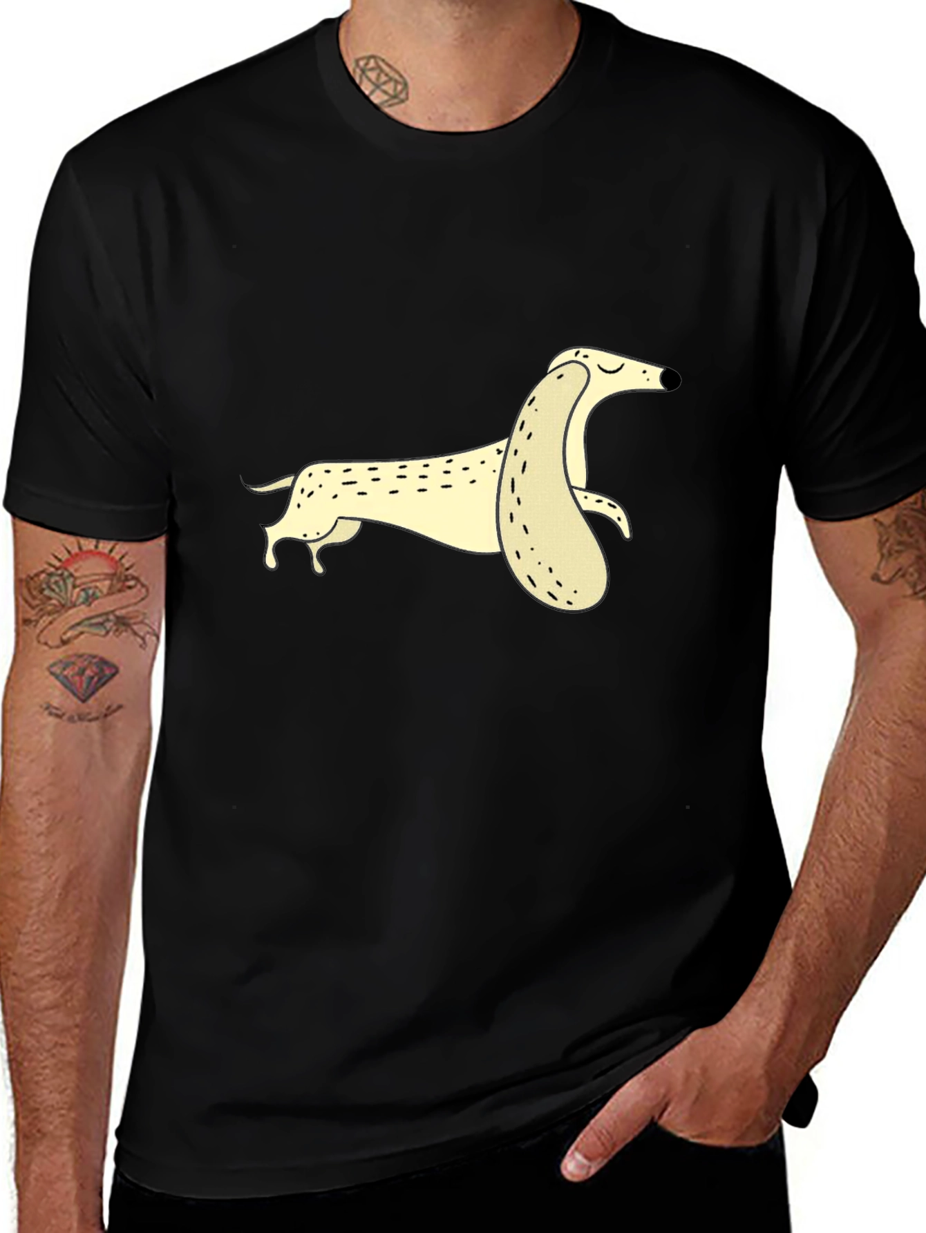 Variant 4 of Dachshund Graphic Tee - Unisex Casual T-Shirt