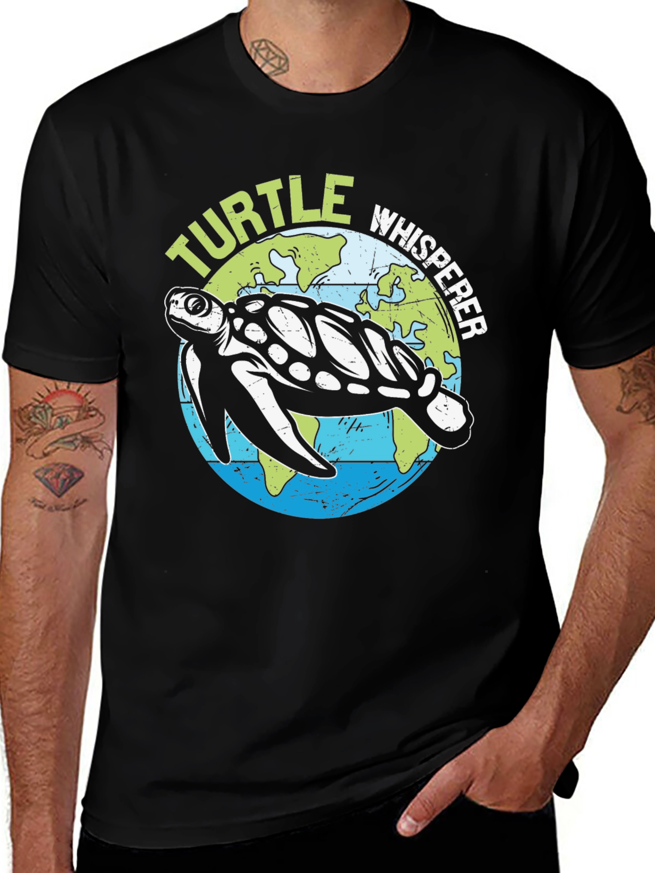 Variant 17 of Turtle Whisperer Graphic Tee - Ocean Lover