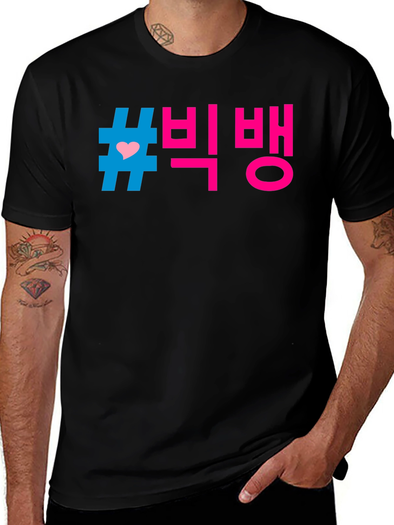 KPop BigBang Hashtag T-Shirt Trendy Graphic Tee