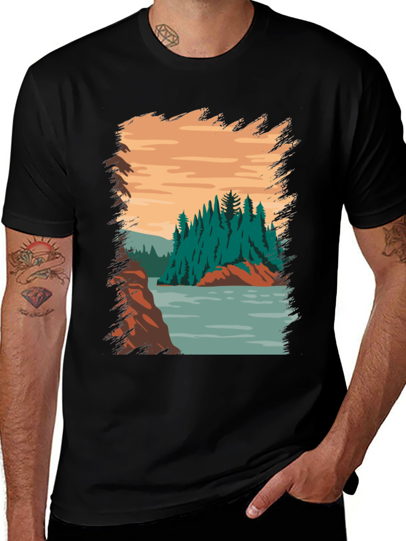 Variant 23 of Nature Scene Graphic Tee