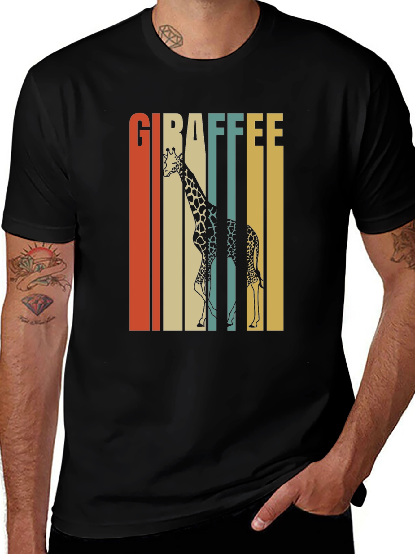 Variant 18 of Vintage Giraffe Tee - Retro Style Graphic T-Shirt