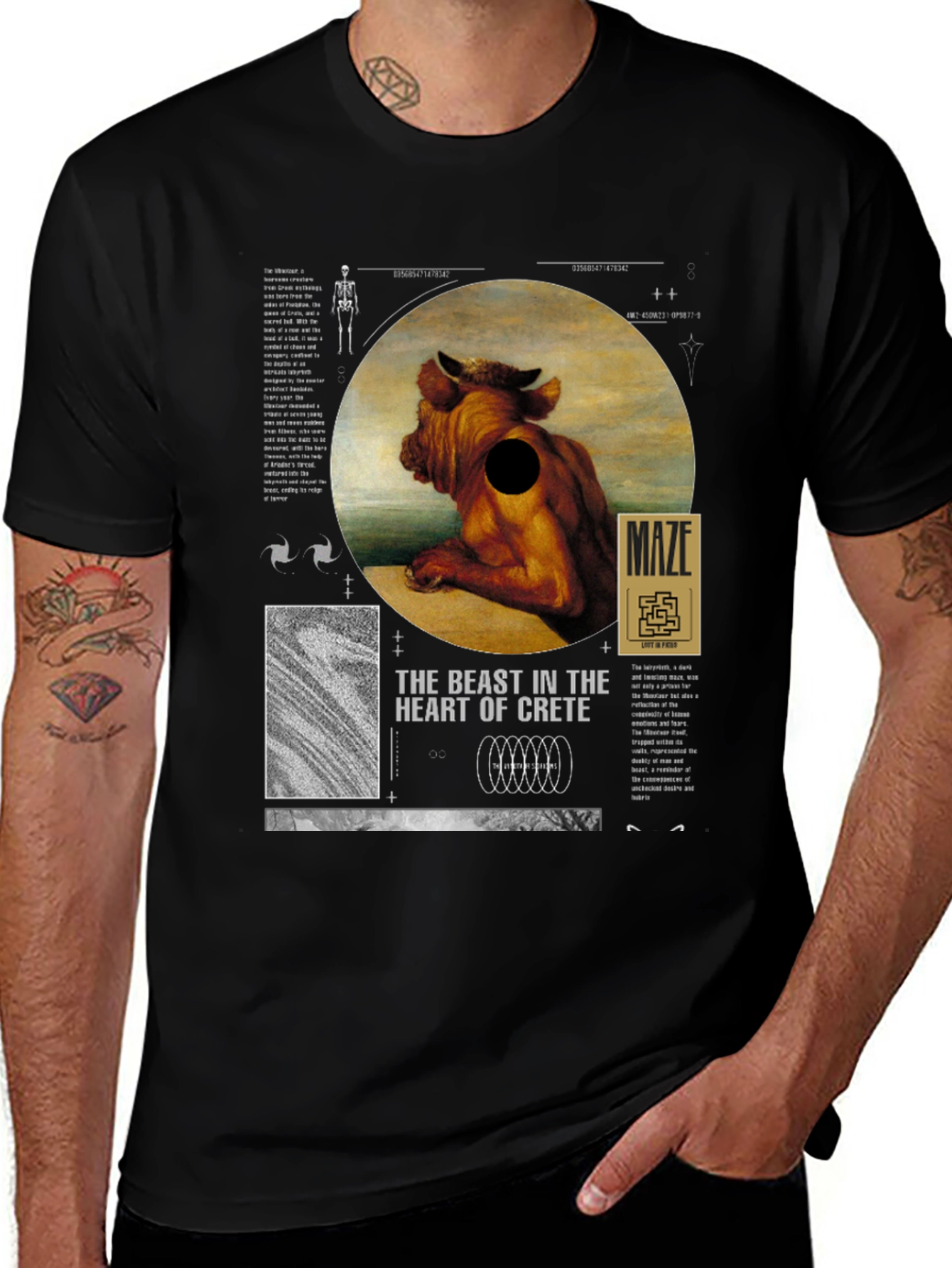 Variant 26 of The Beast in Crete T-Shirt - Unique Graphic Tee