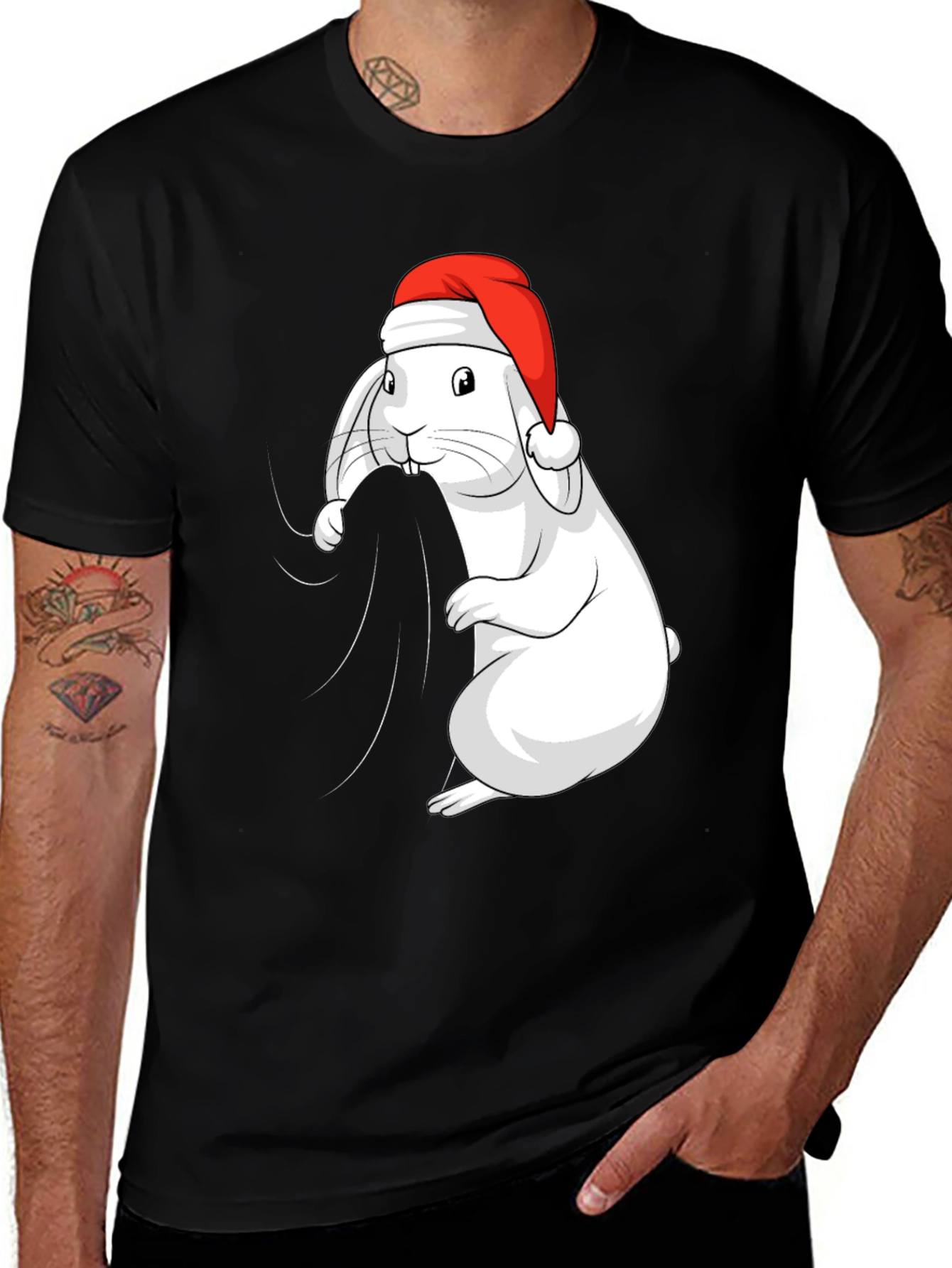 Variant 18 of Festive Rabbit Tee - Holiday Cheer!