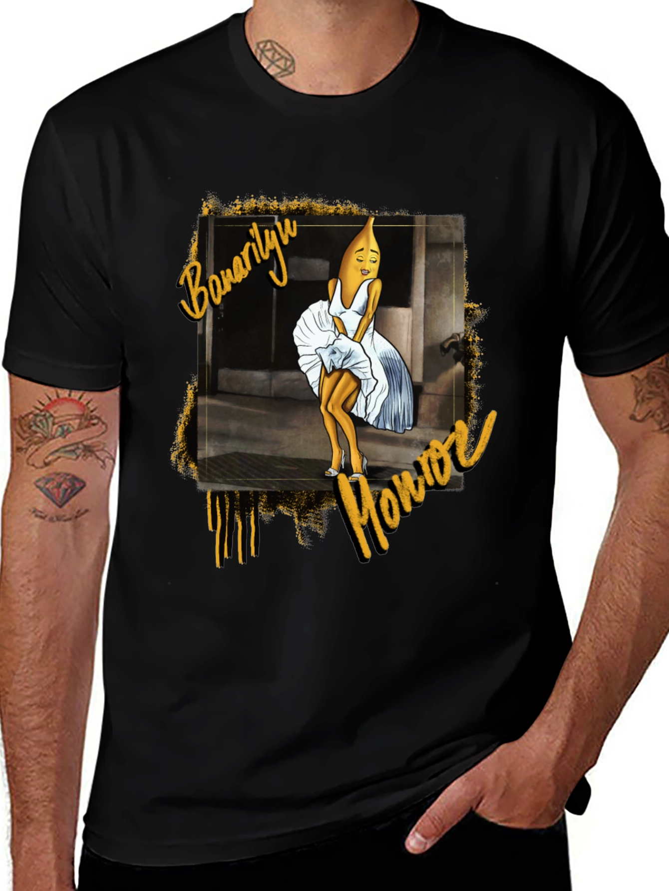 Black Bananalyn Monroe Unisex T-Shirt main image