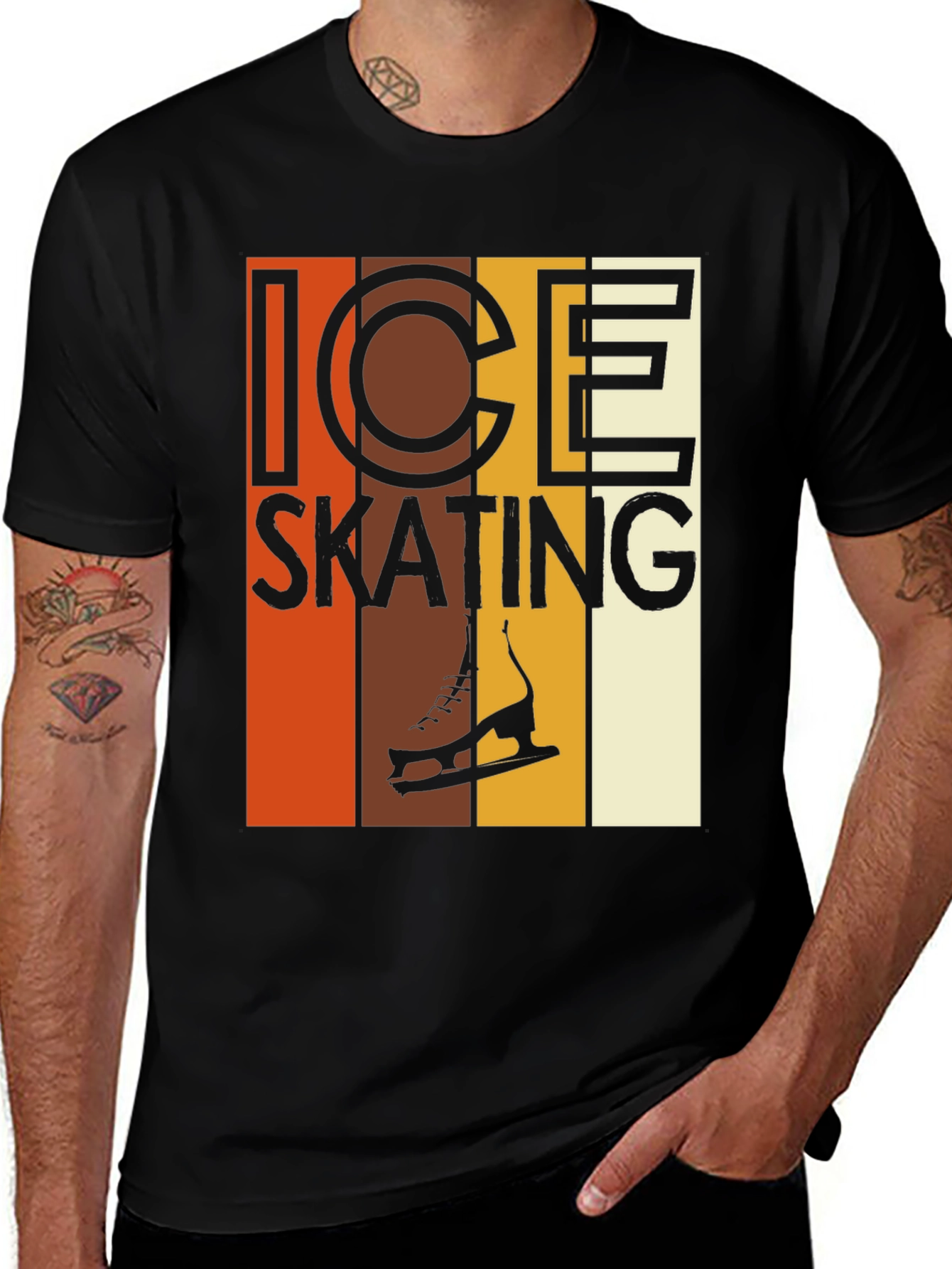 Variant 24 of Retro Ice Skating T-Shirt - Vintage Design
