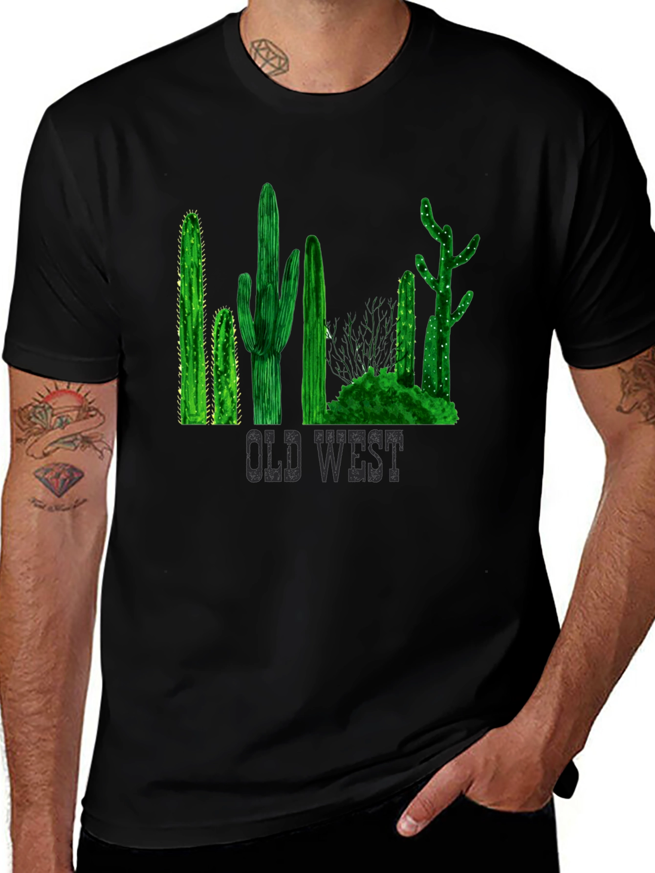 Variant 25 of Old West Cactus T-Shirt