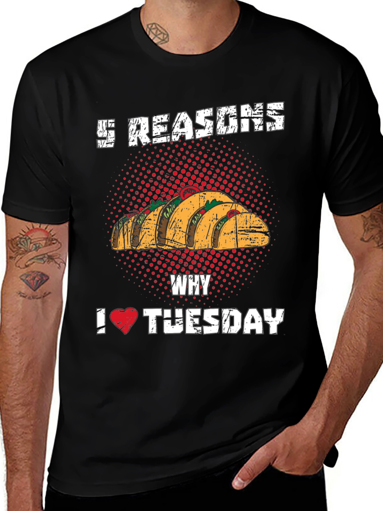 Variant 14 of 5 Reasons I Love Tuesday Tacos Funny T-Shirt