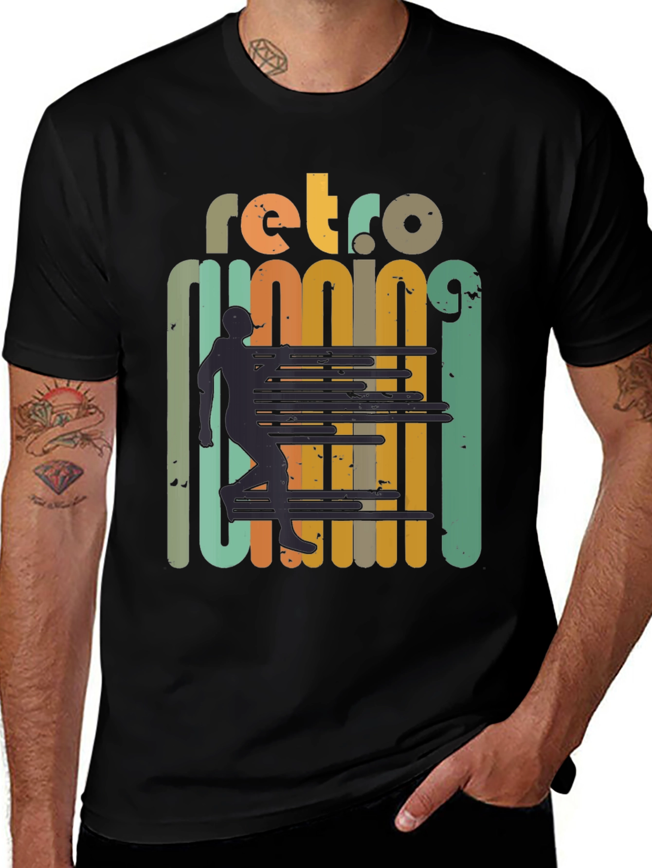 Variant 2 of Retro Running Graphic Tee - Vintage Style
