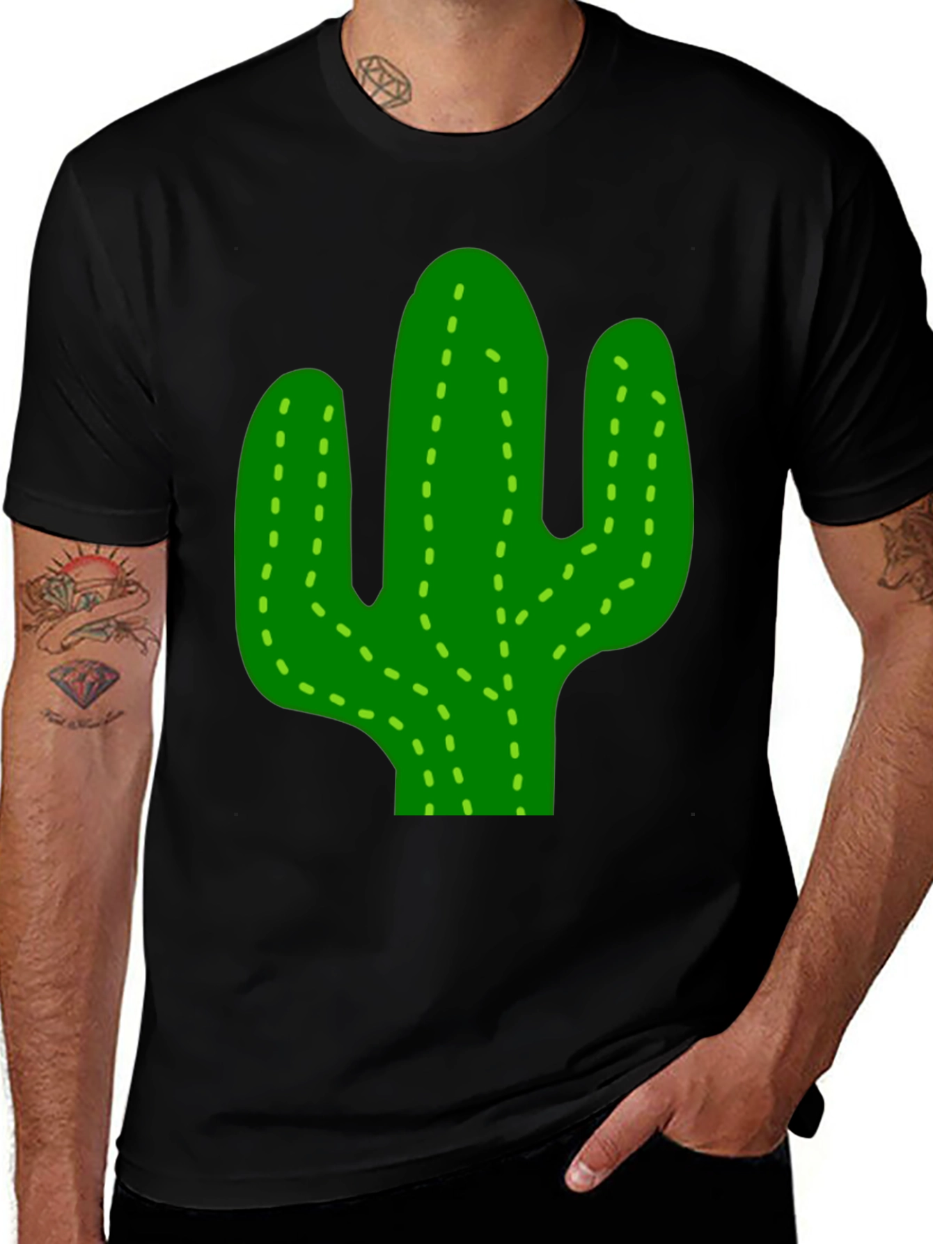 Variant 5 of Cactus Graphic Tee - Casual Cotton T-Shirt