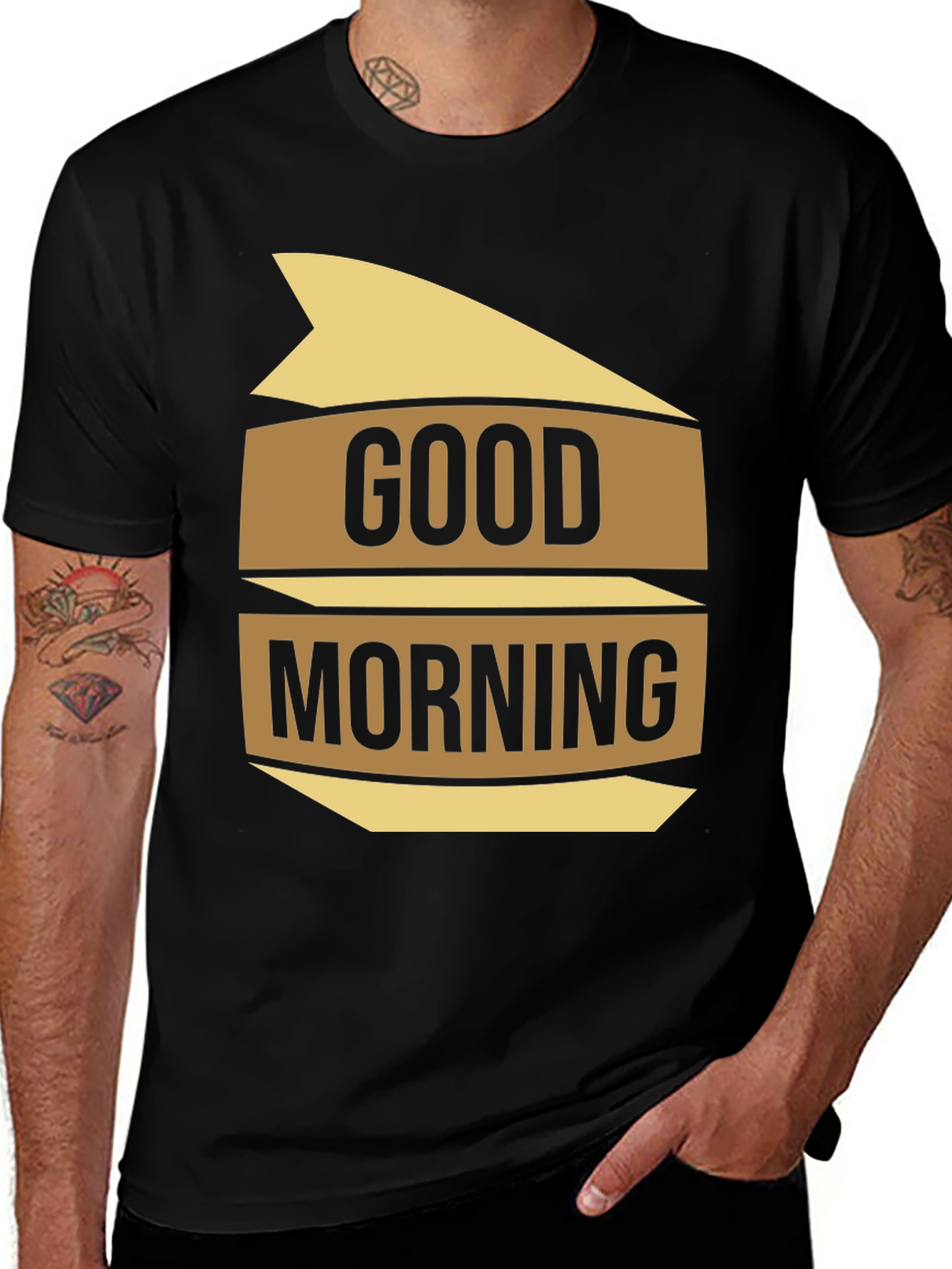 Variant 30 of Good Morning Graphic T-Shirt - Casual Style