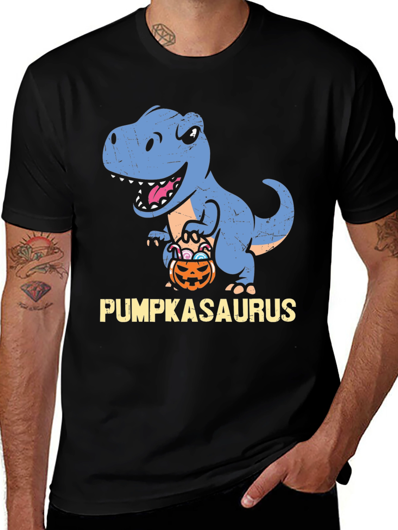 Pumpkasaurus T-Rex Halloween Shirt