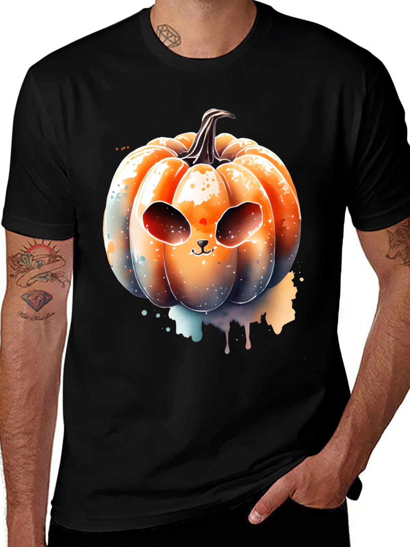 Spooky Cute Pumpkin T-Shirt - Halloween Apparel