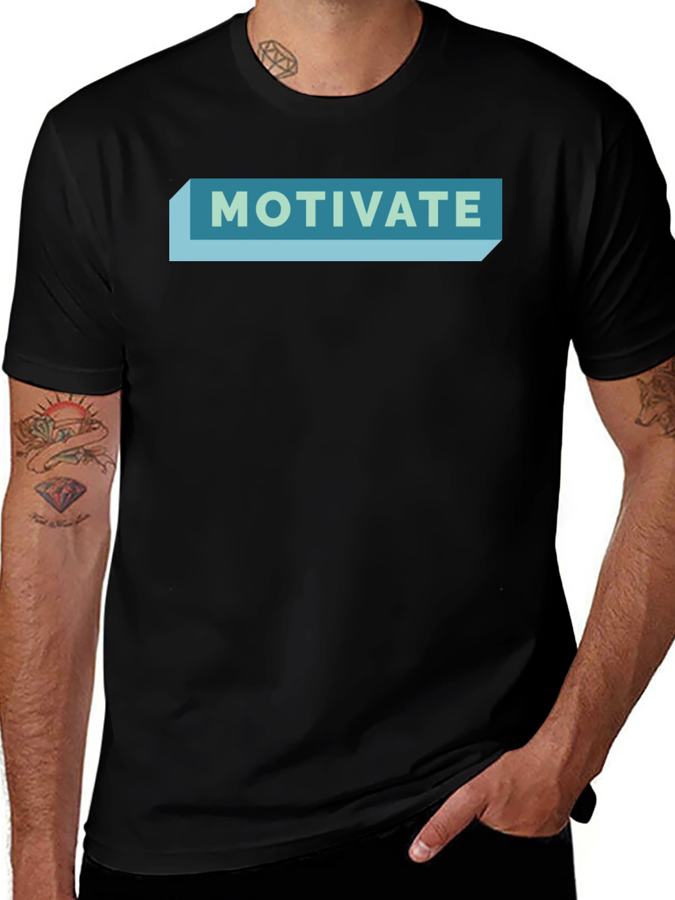 Variant 9 of Motivate Graphic Tee - Men's Short Sleeve T-Shirt