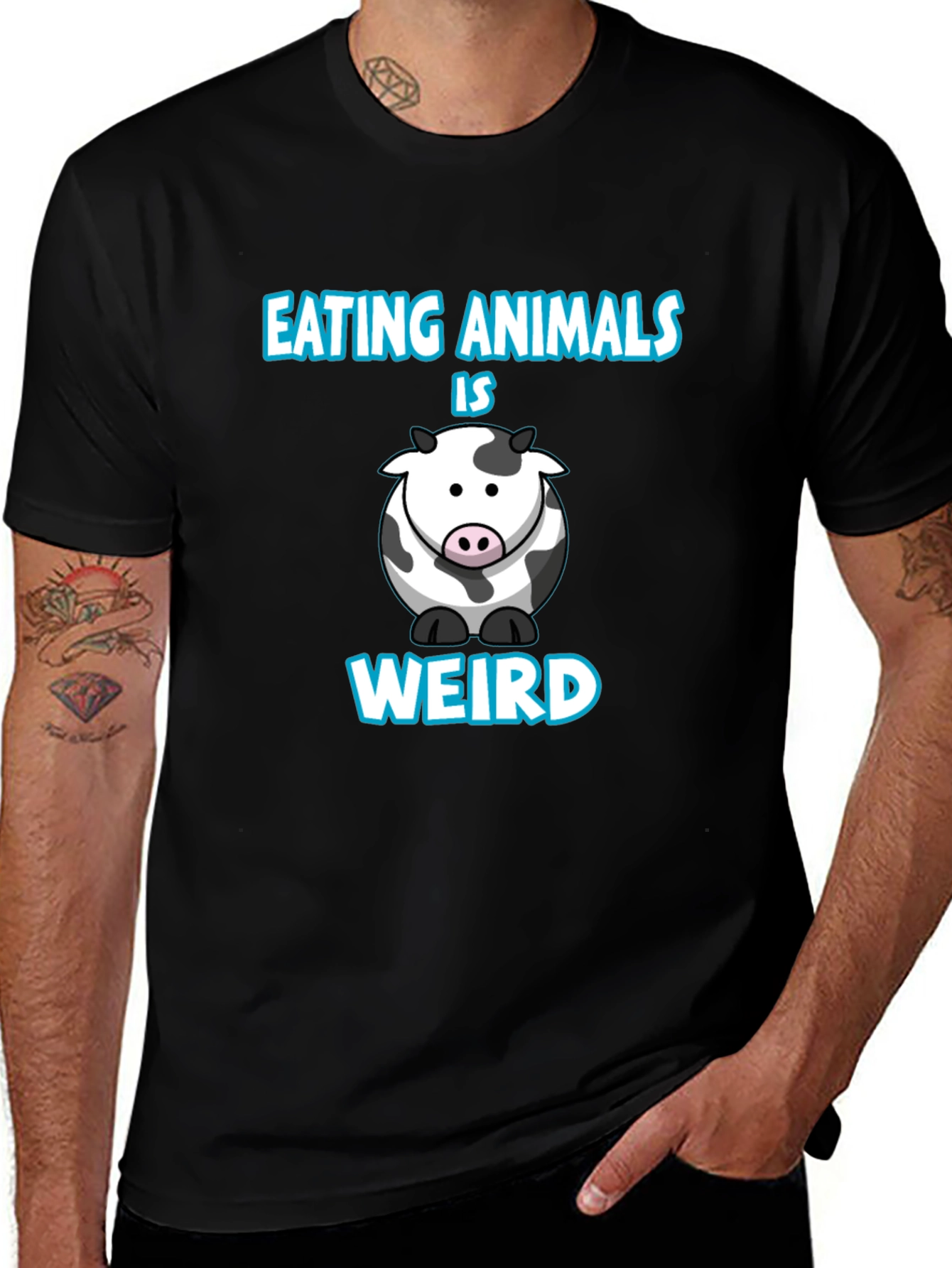 Variant 28 of Eating Animals Is Weird T-Shirt