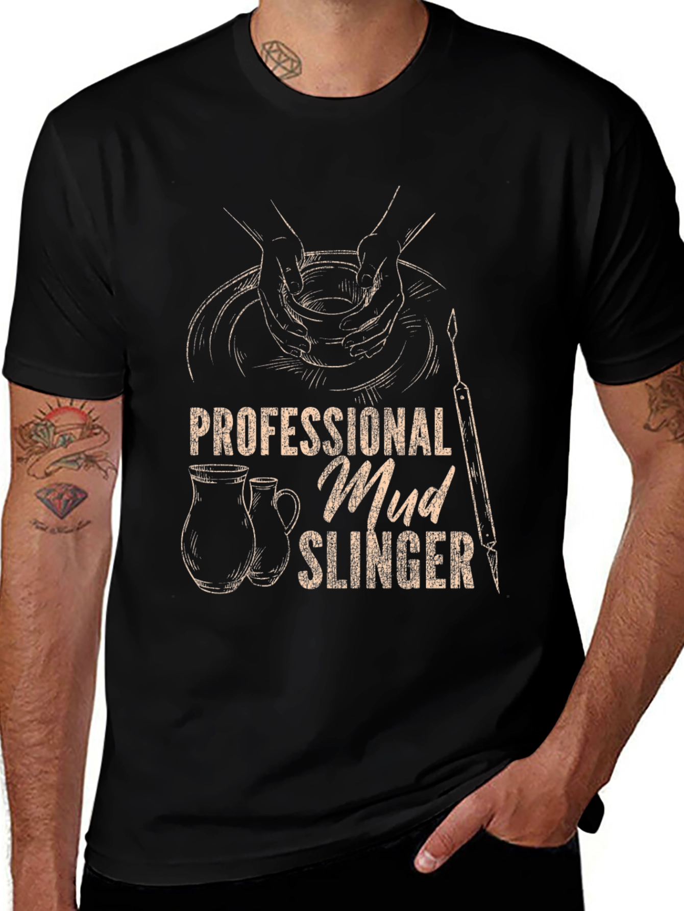 Variant 19 of Professional Mud Slinger Tee - Pottery Lover's Shirt