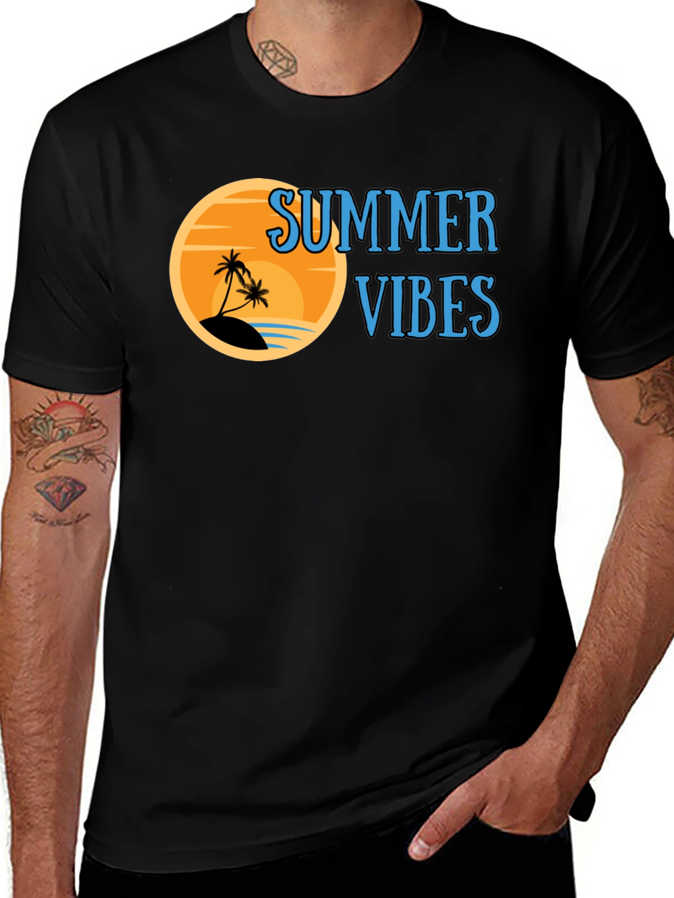 Summer Vibes T-Shirt - Beach Design
